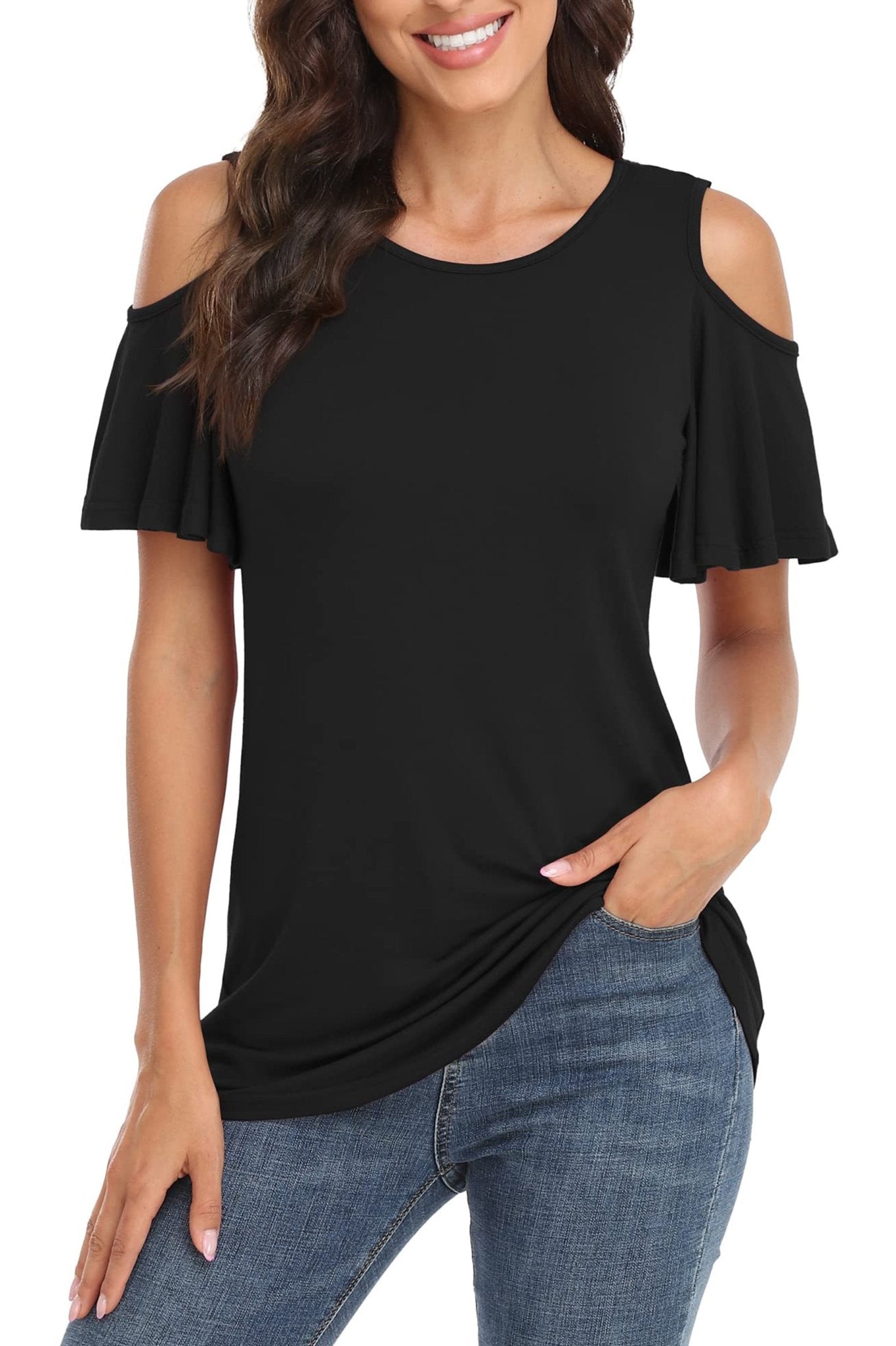 Plus Size Summer Tunic Tops - POSESHE