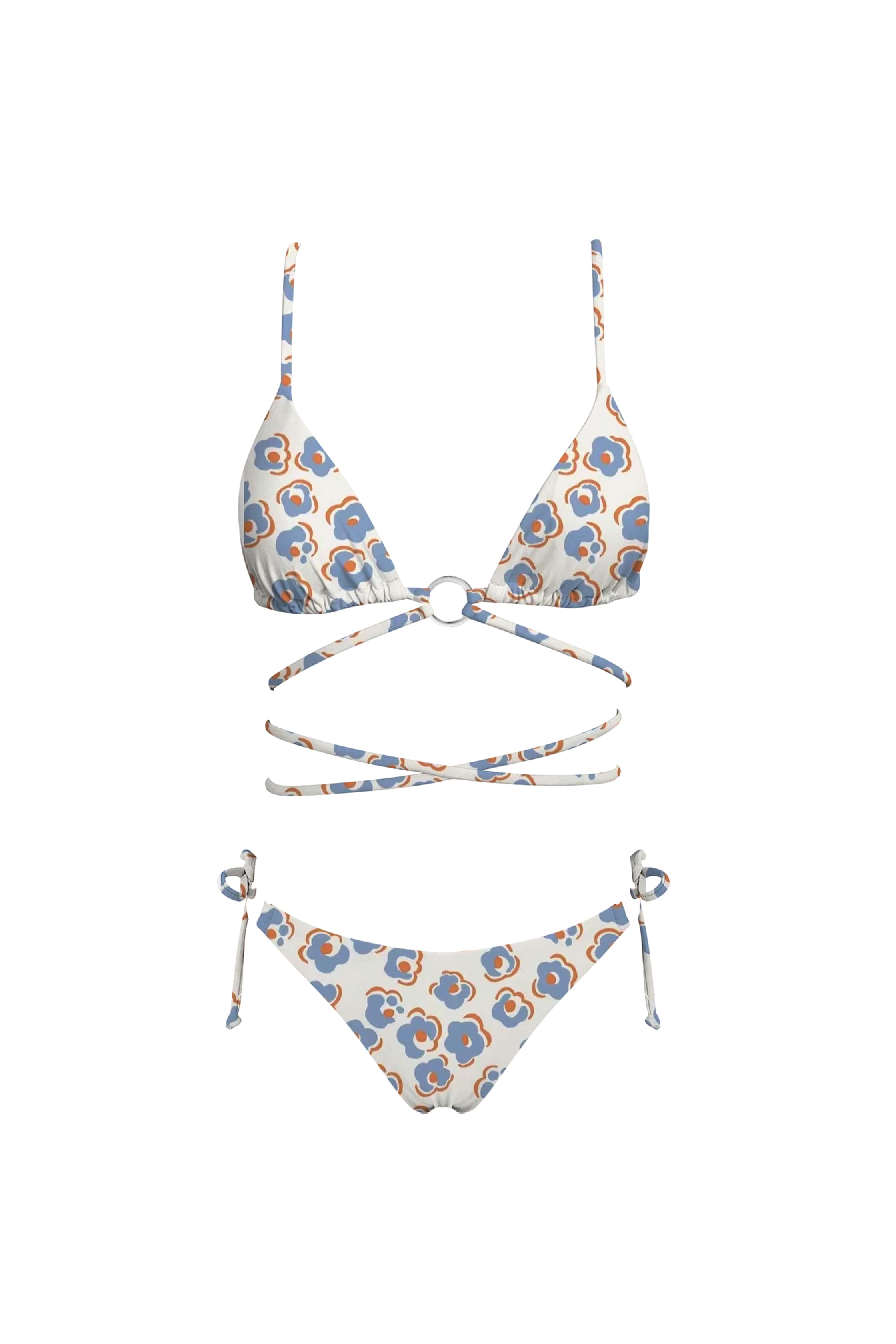 Myosotis Tri Bra With Wrap Around Strap Bottom