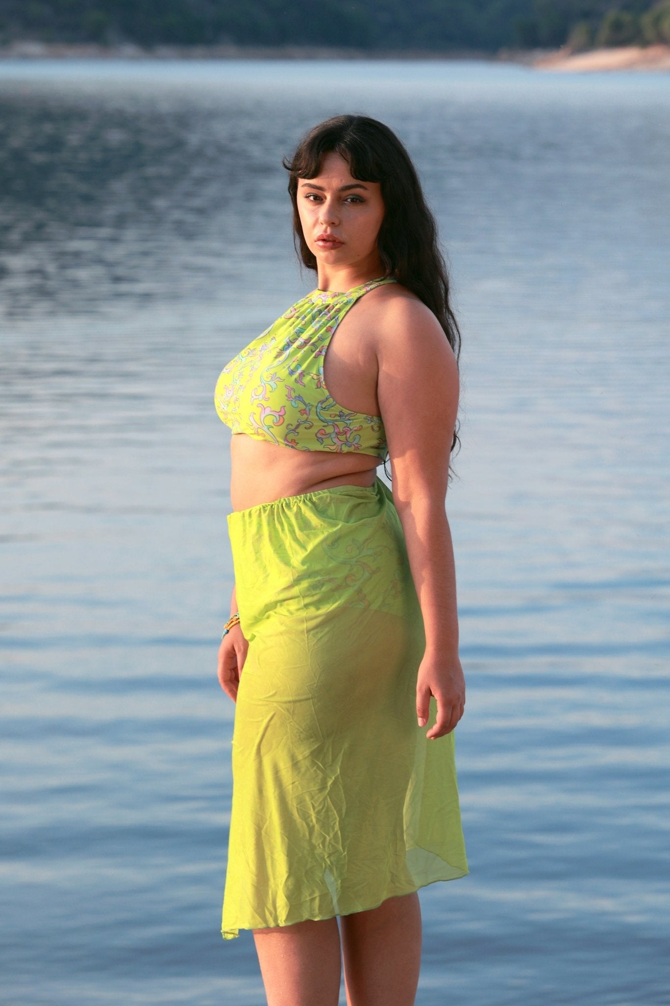 Blue Texture Bikini Bottom - POSESHE
