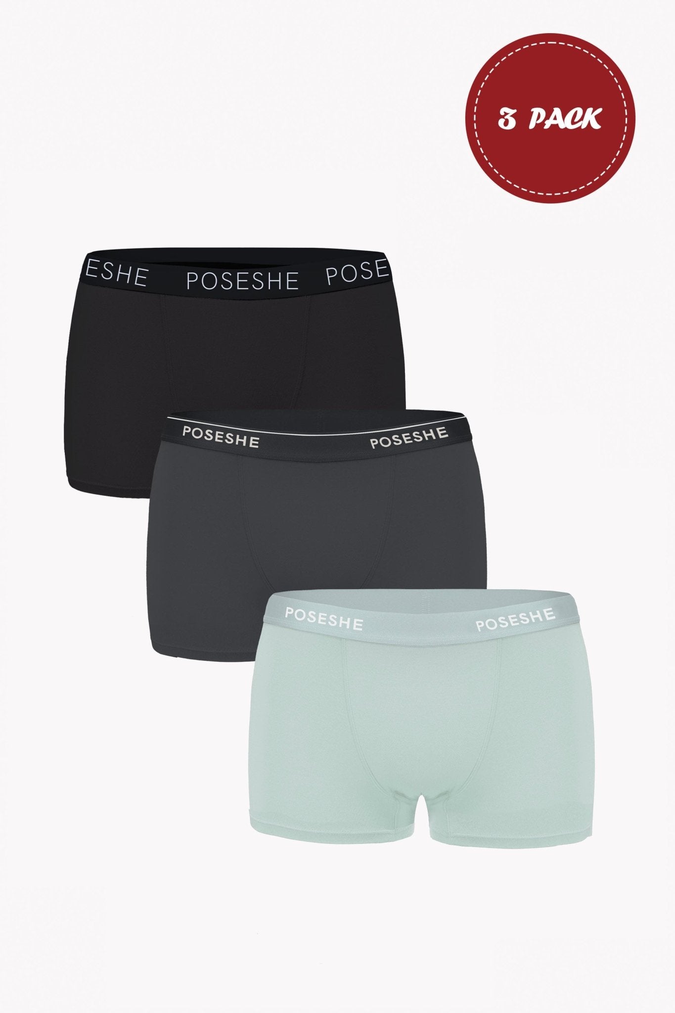 POSESHE Women's Boxer Briefs 3 Inseam, Boyshorts Panties Underwear, Light  Blue M(8) - Imported Products from USA - iBhejo
