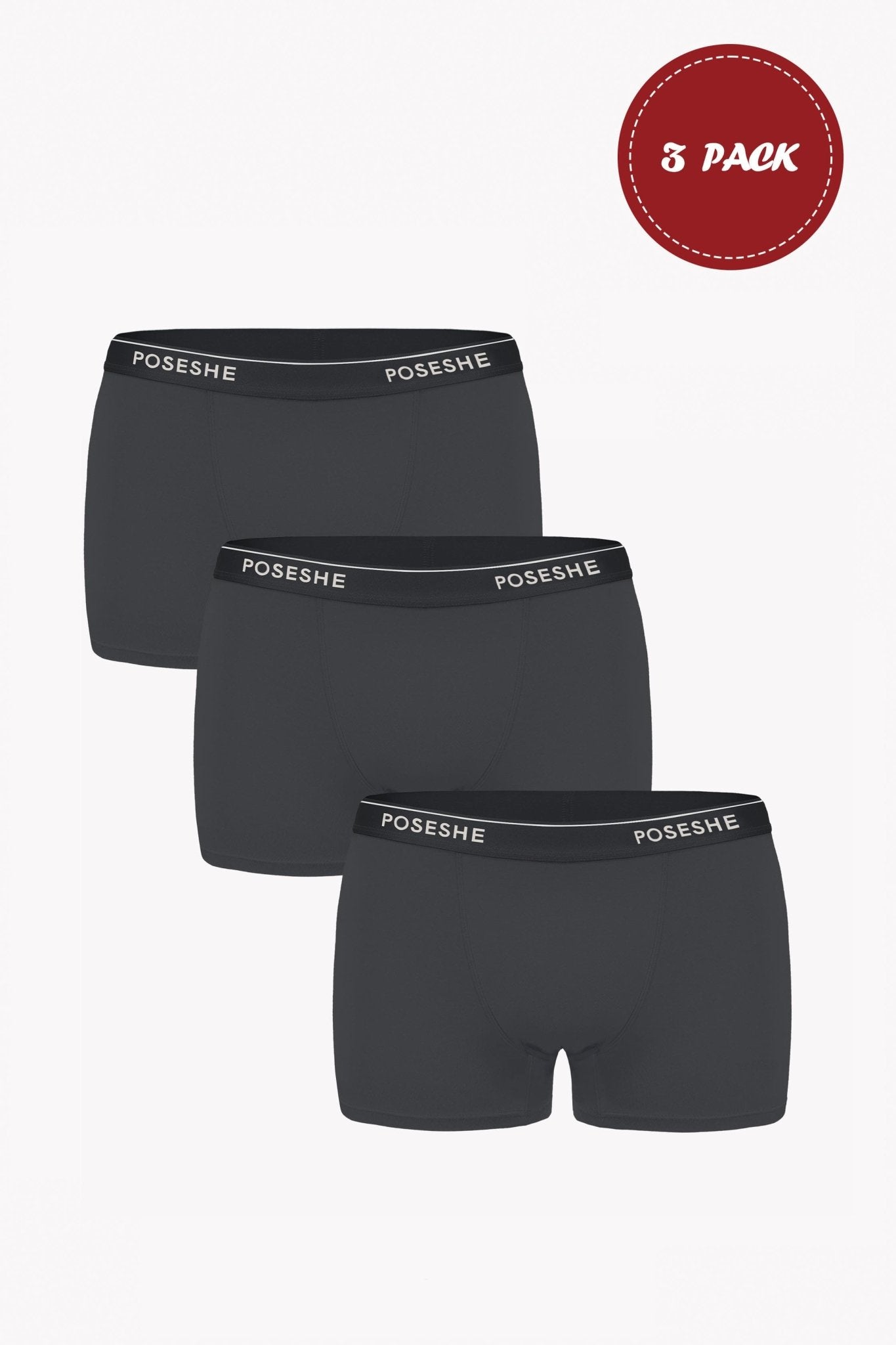 Body Liberator Boxer Brief, 3" Inseam, 3-Pack - POSESHE