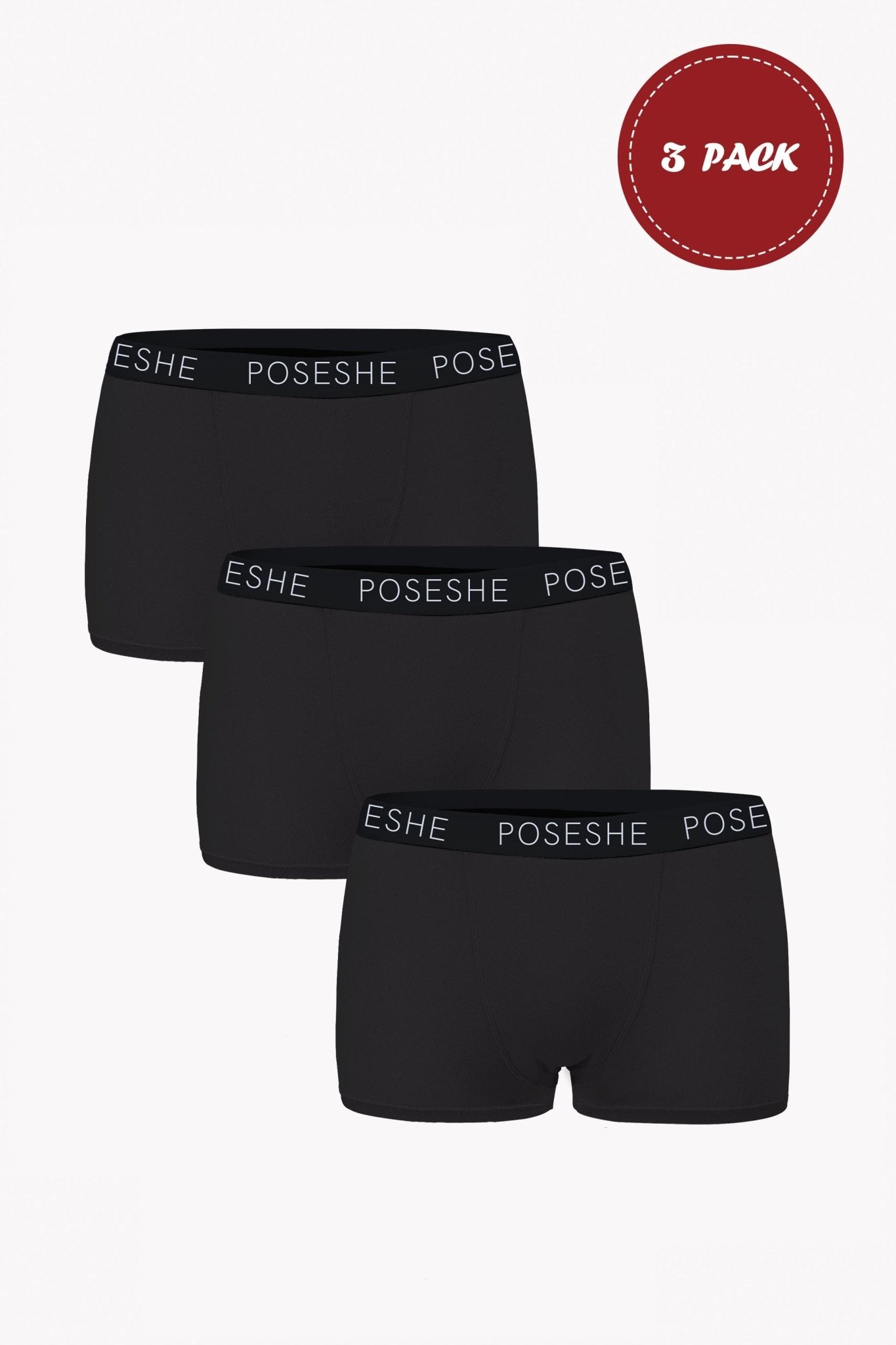 Body Liberator Boxer Brief, 3" Inseam, 3-Pack - POSESHE