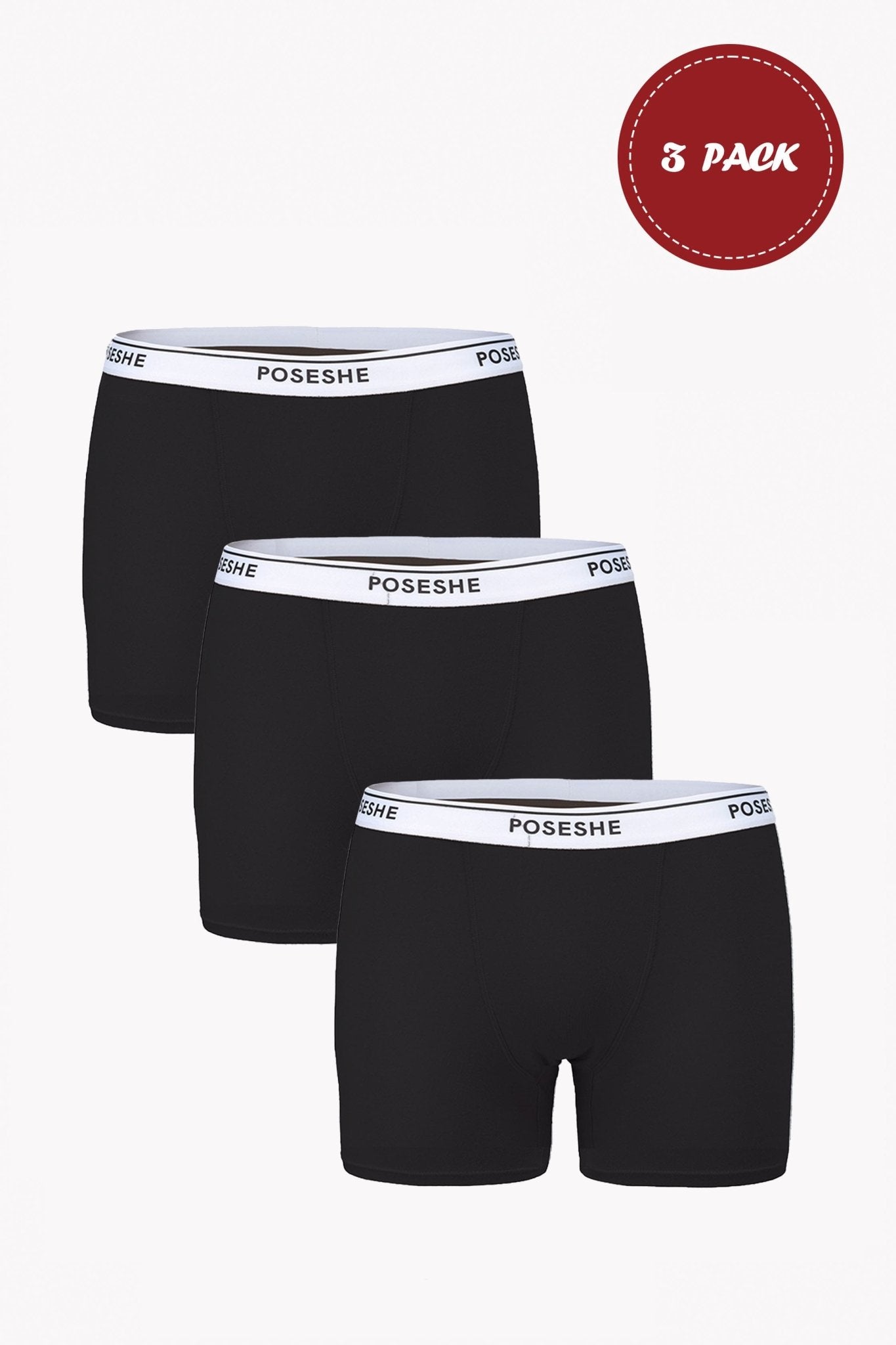 Body Liberator Boxer Brief, 6" Inseam, 3-Pack - POSESHE