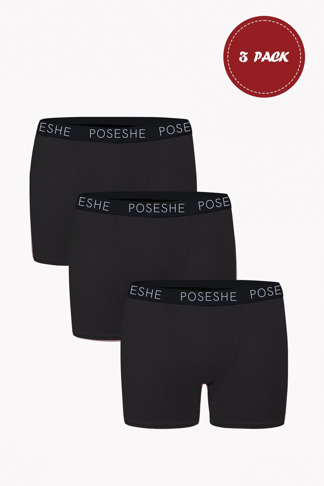 Body Liberator Boxer Brief, 6" Inseam, 3-Pack - POSESHE