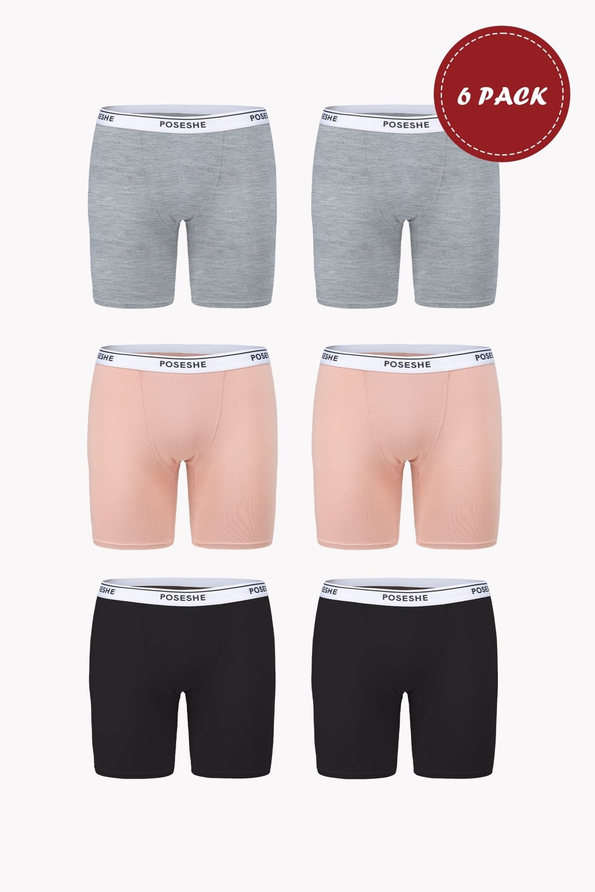 Body Liberator Boxer Brief 6-Pack - POSESHE