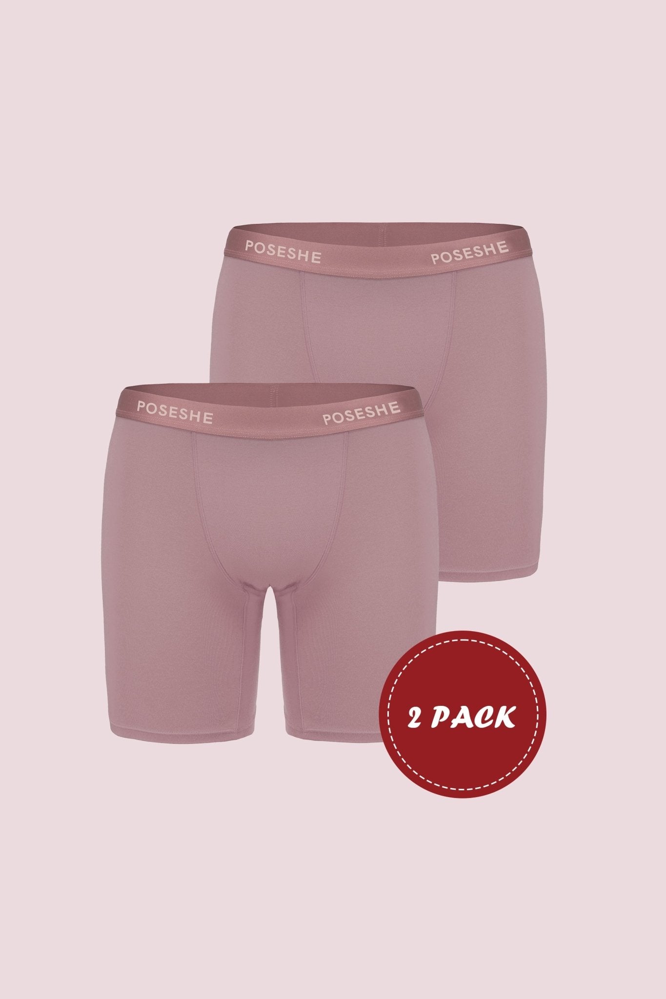 Body Liberator Boxer Brief, 8" Inseam, 2-Pack - POSESHE