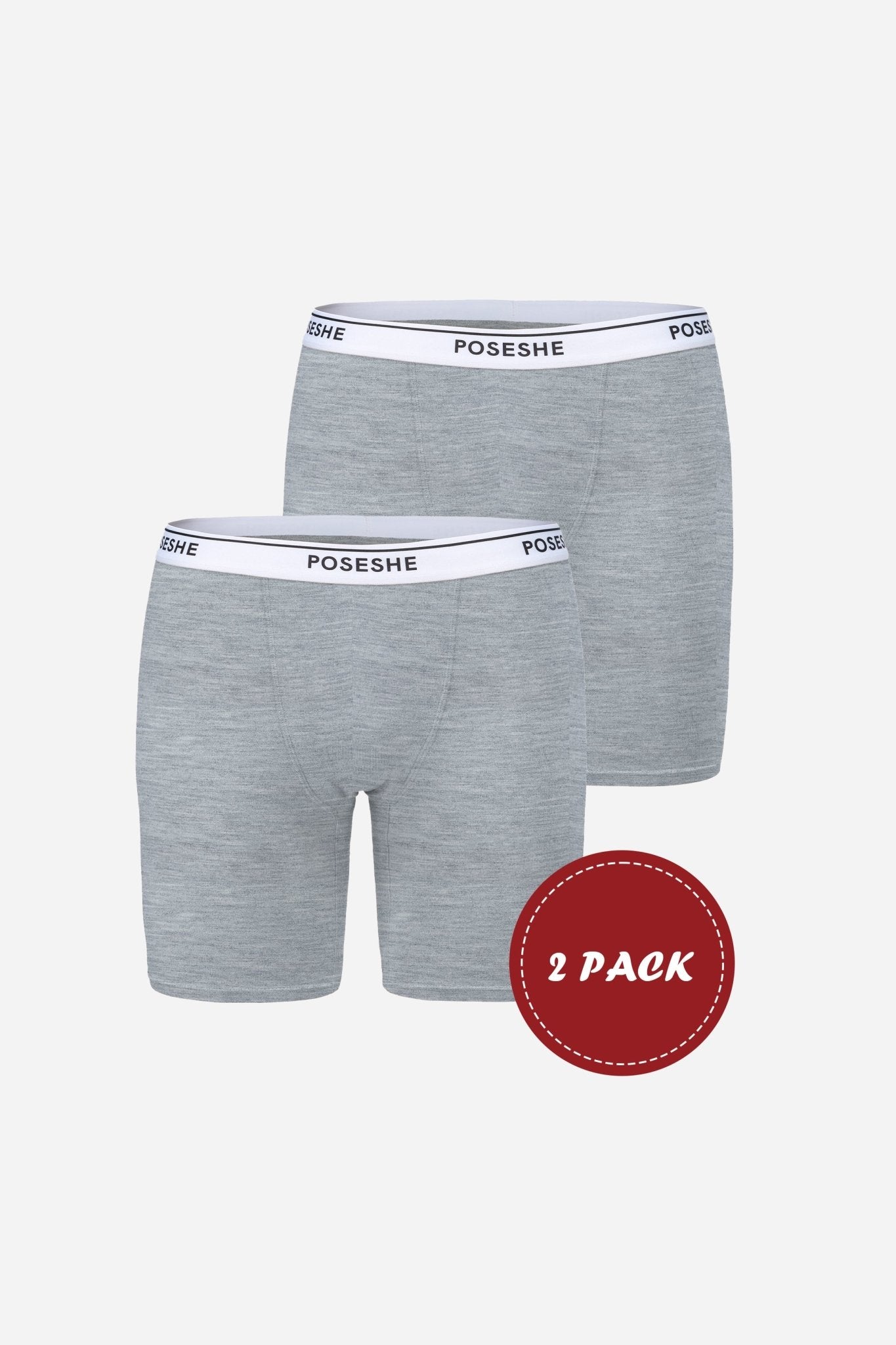 Body Liberator Boxer Brief, 8" Inseam, 2-Pack - POSESHE