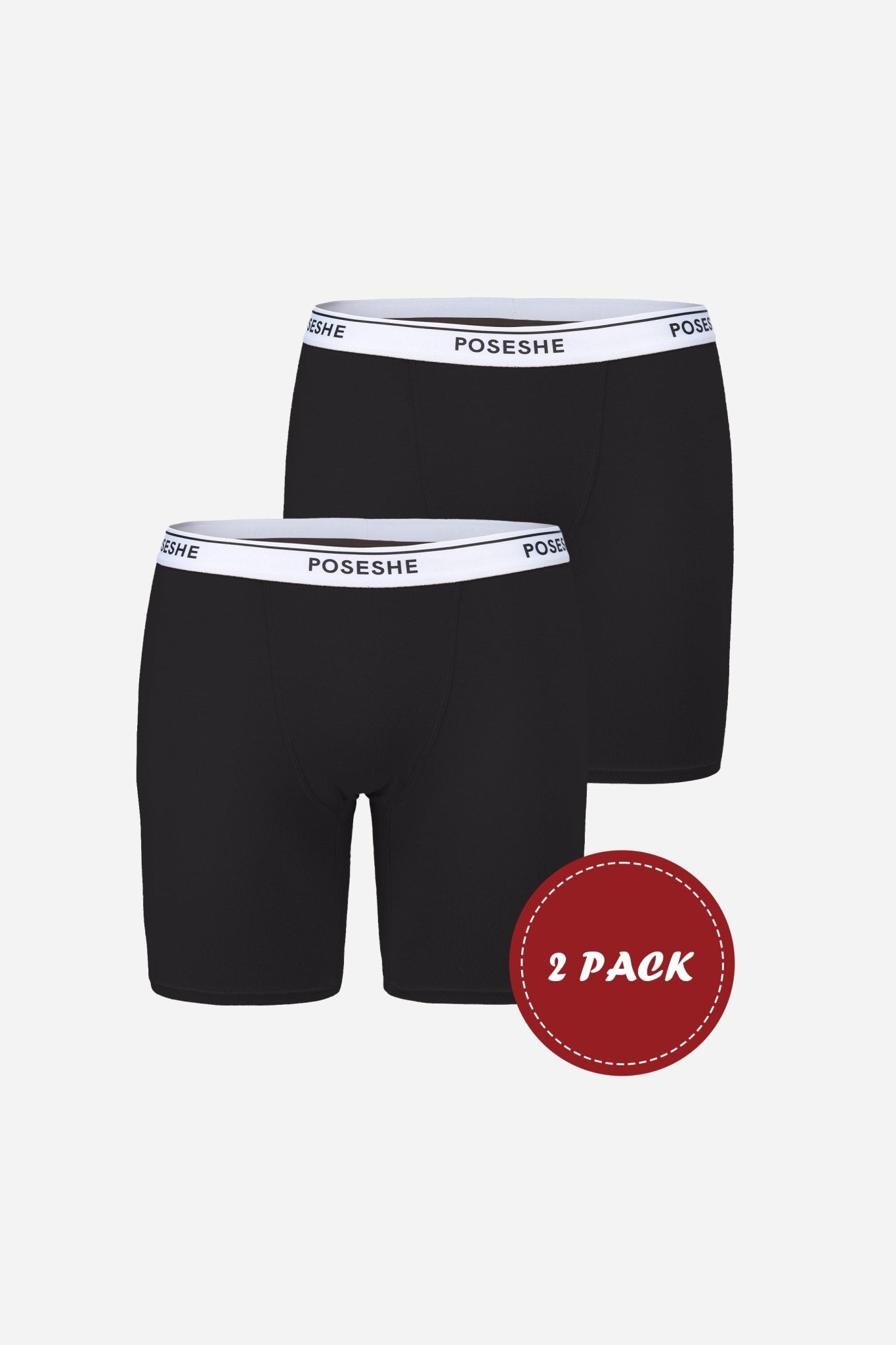 Body Liberator Boxer Brief, 8" Inseam, 2-Pack - POSESHE