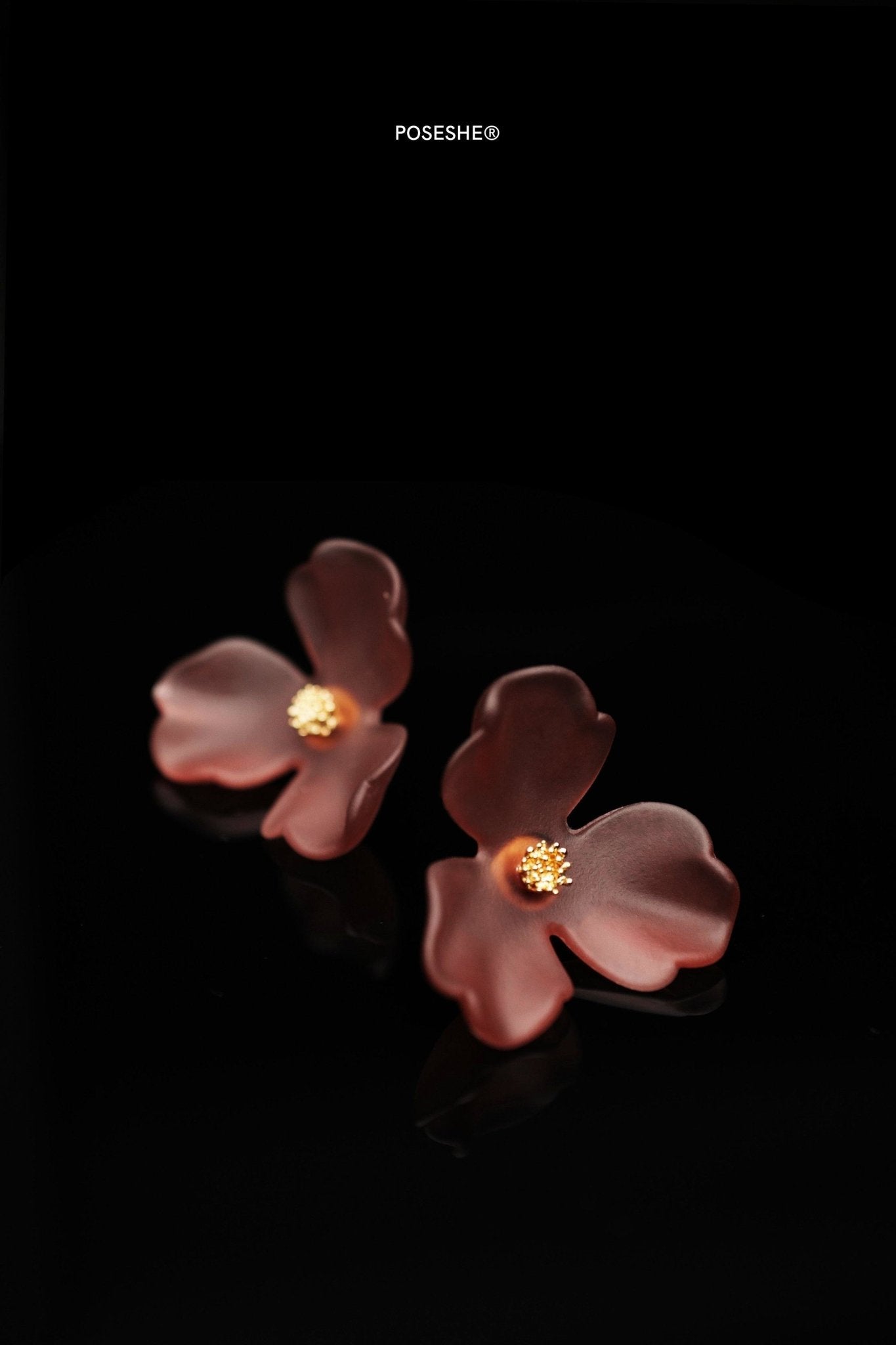 Crystal Floral Earings - POSESHE