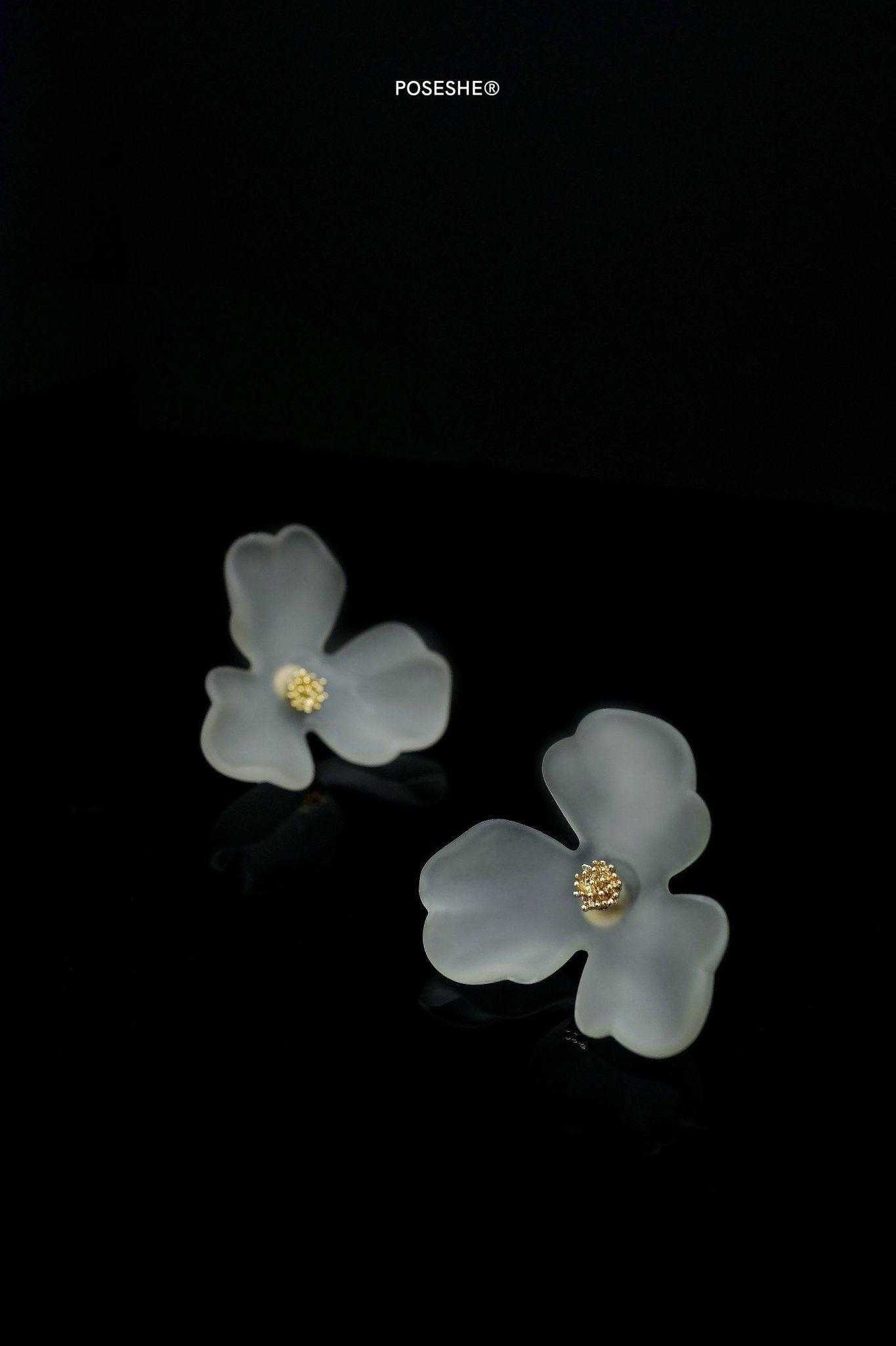 Crystal Floral Earings - POSESHE