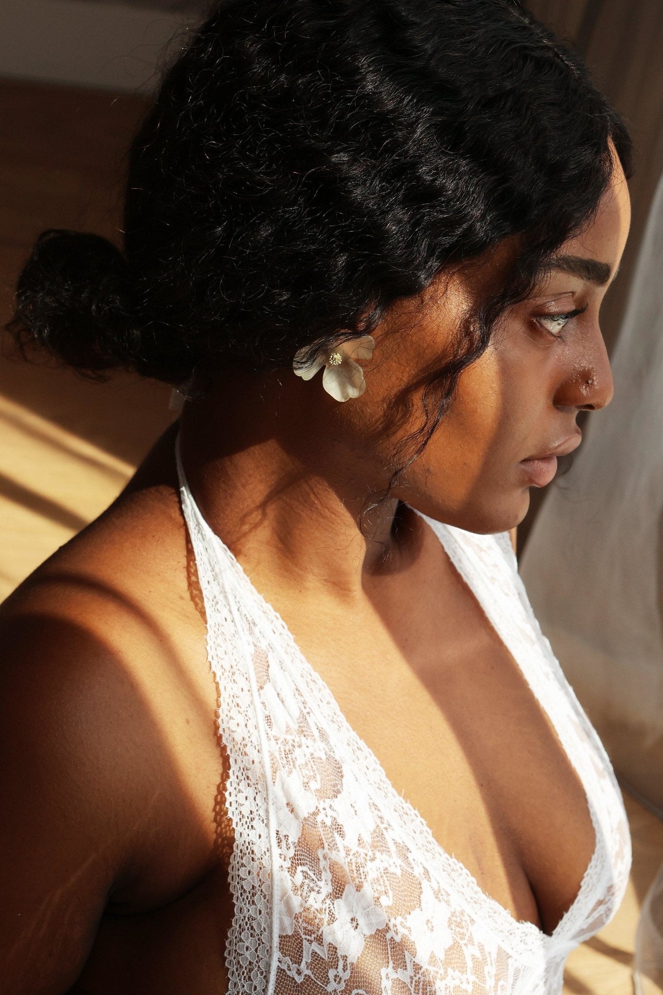 Crystal Floral Earings - POSESHE