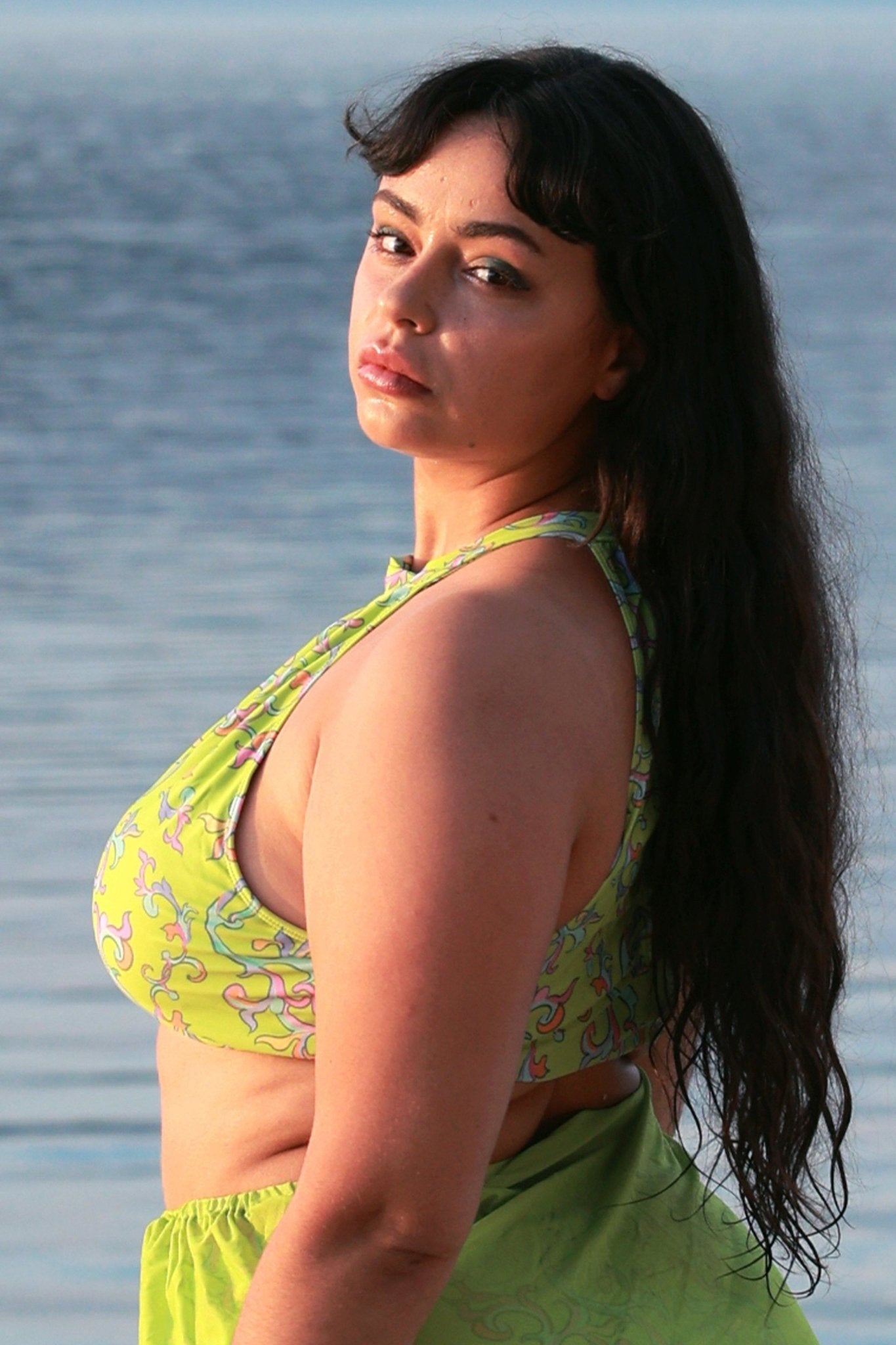 Green Vine Bikini Top - POSESHE