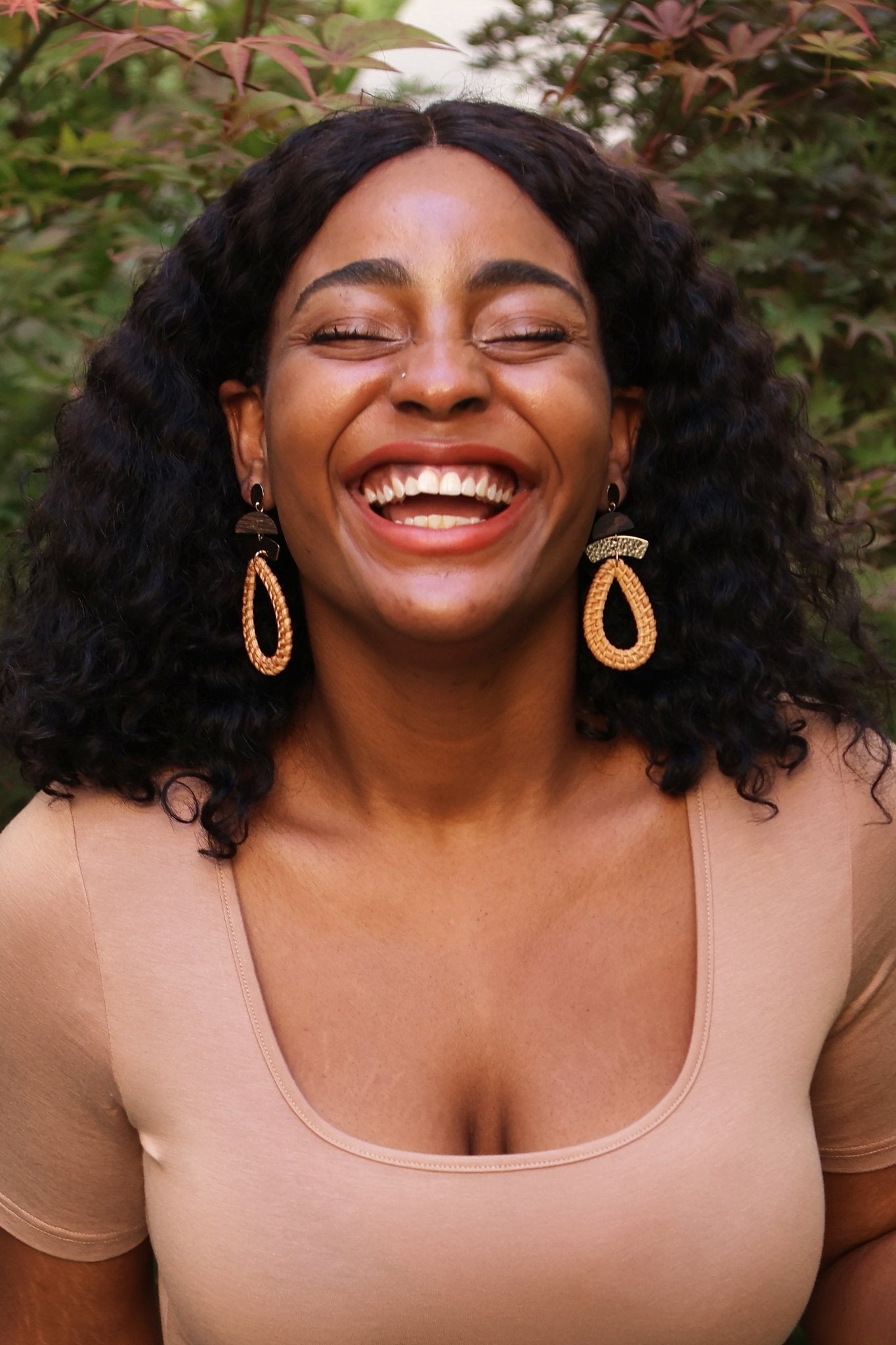 Rattan Earings - POSESHE