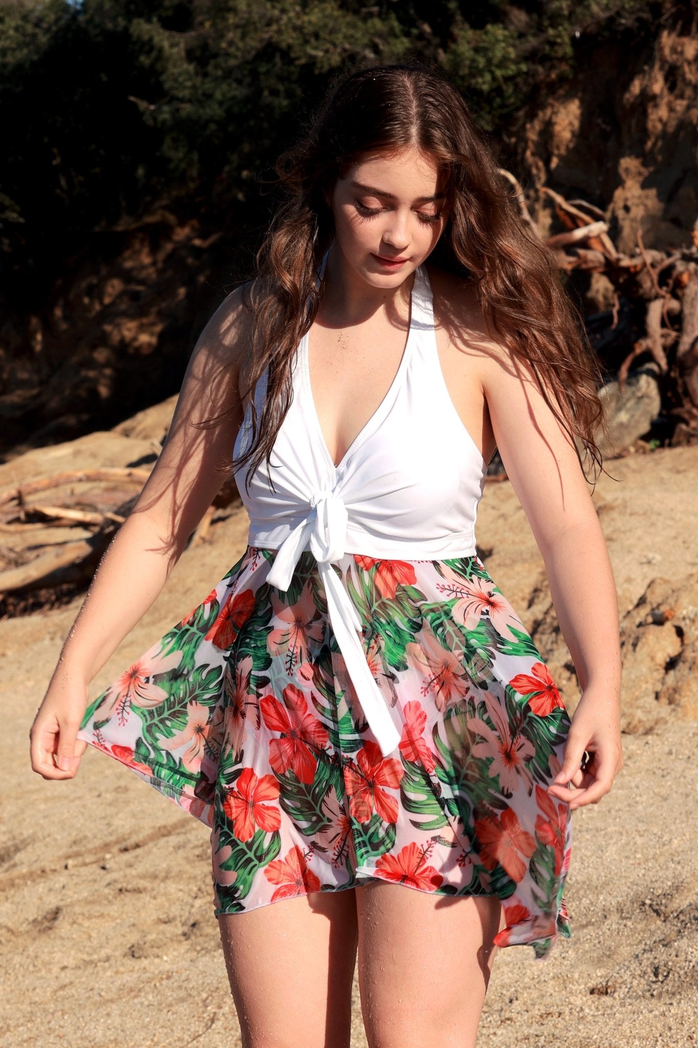 Shiroi Koibito Swimsuit with Swim Brief - POSESHE