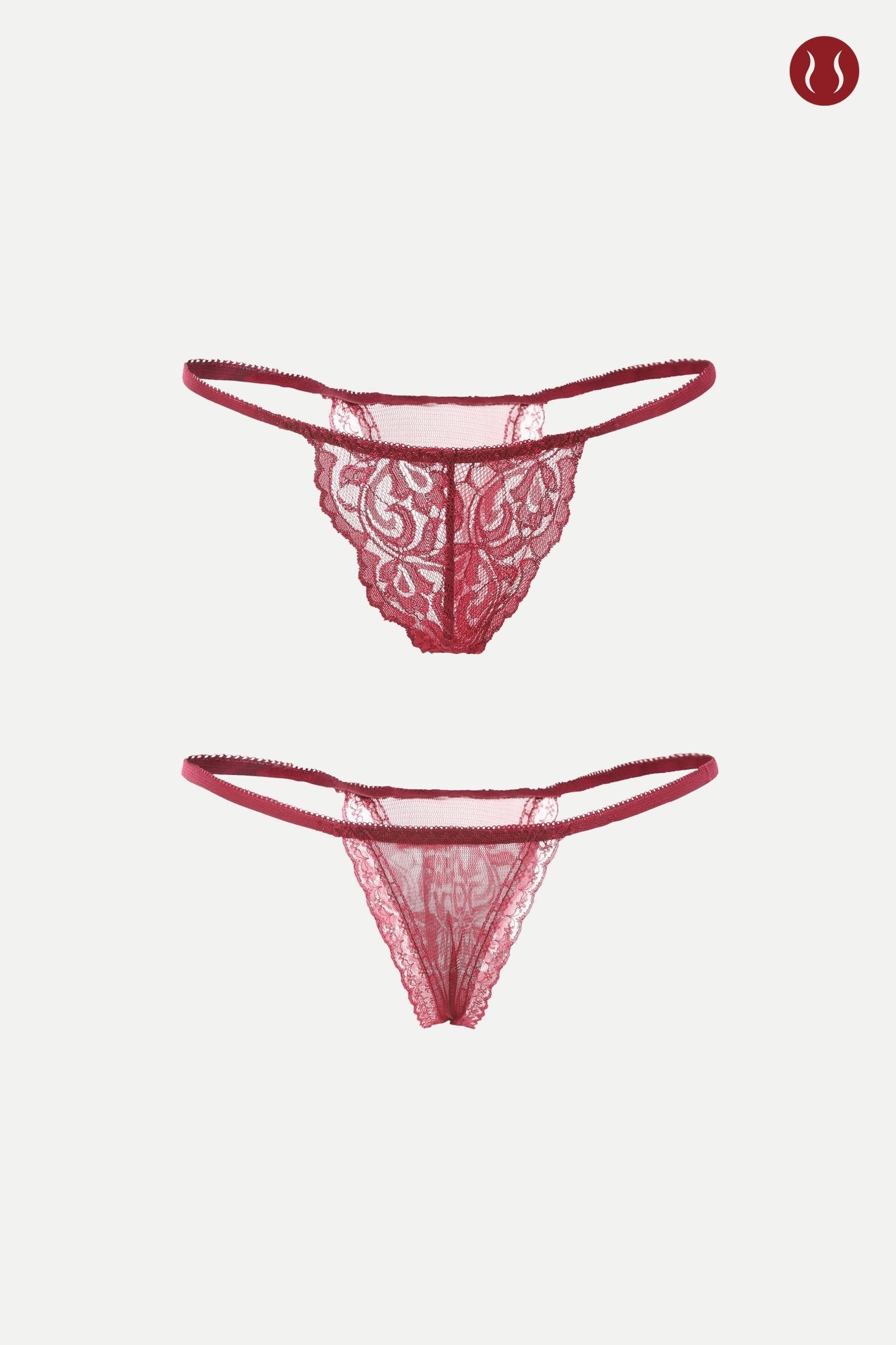 Superb Red Wine Babydoll, Kickster N.2 - POSESHE
