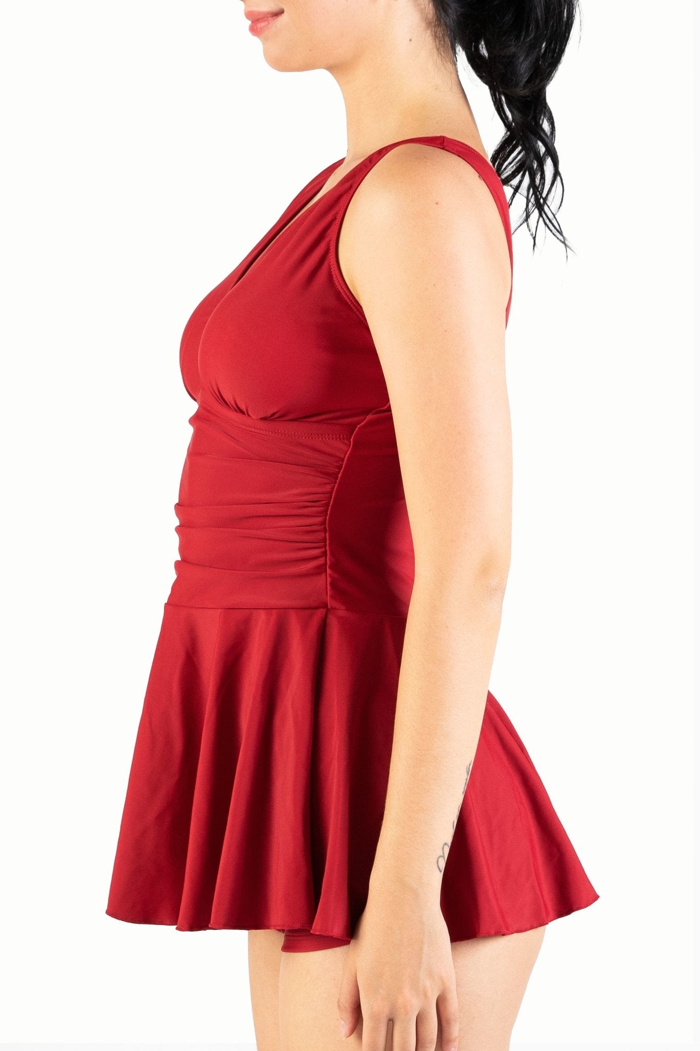 V-neck Swim One-Piece - POSESHE