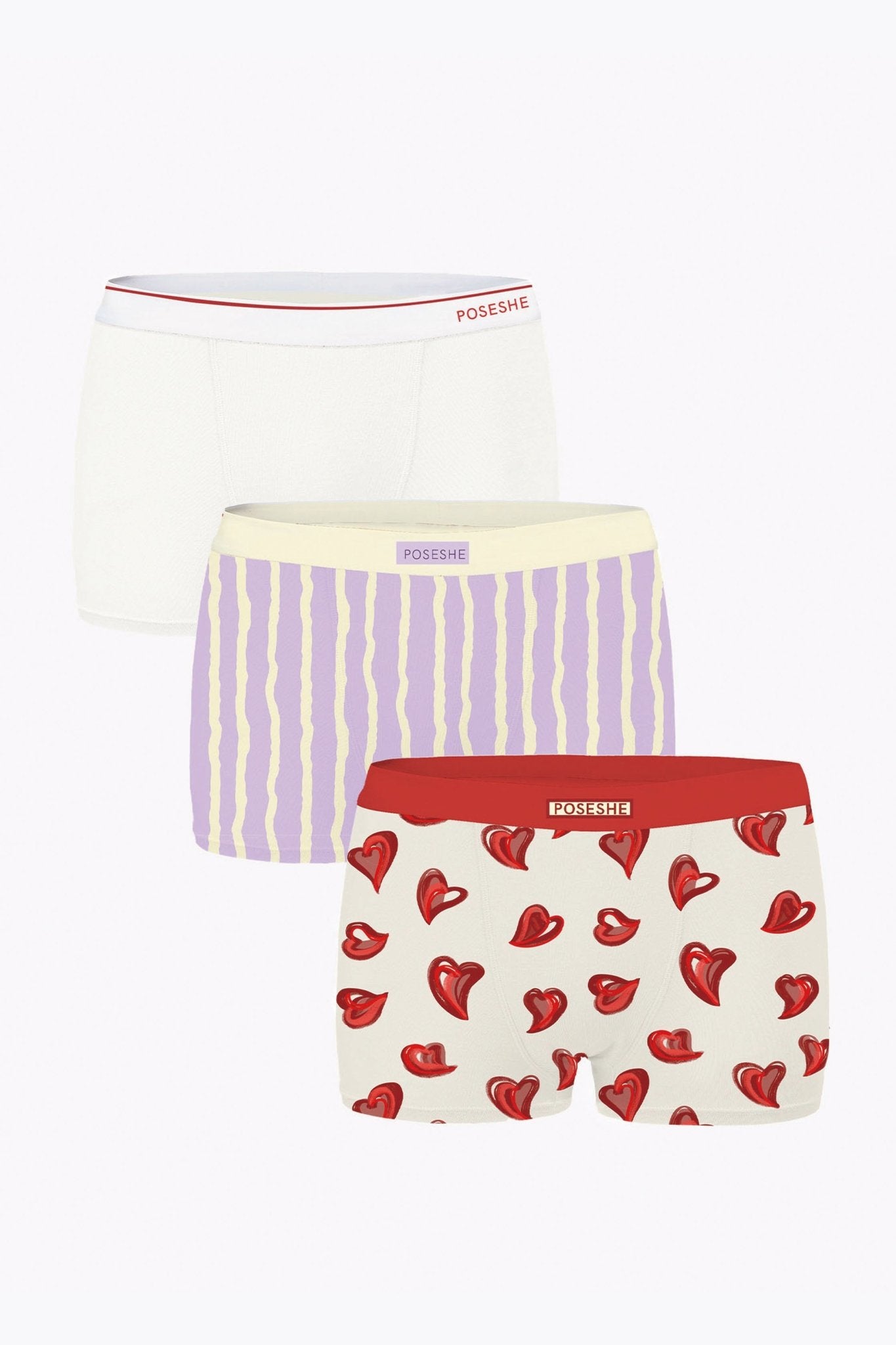 Body Liberator Boxer Brief, 3" Inseam, 3-Pack - POSESHE