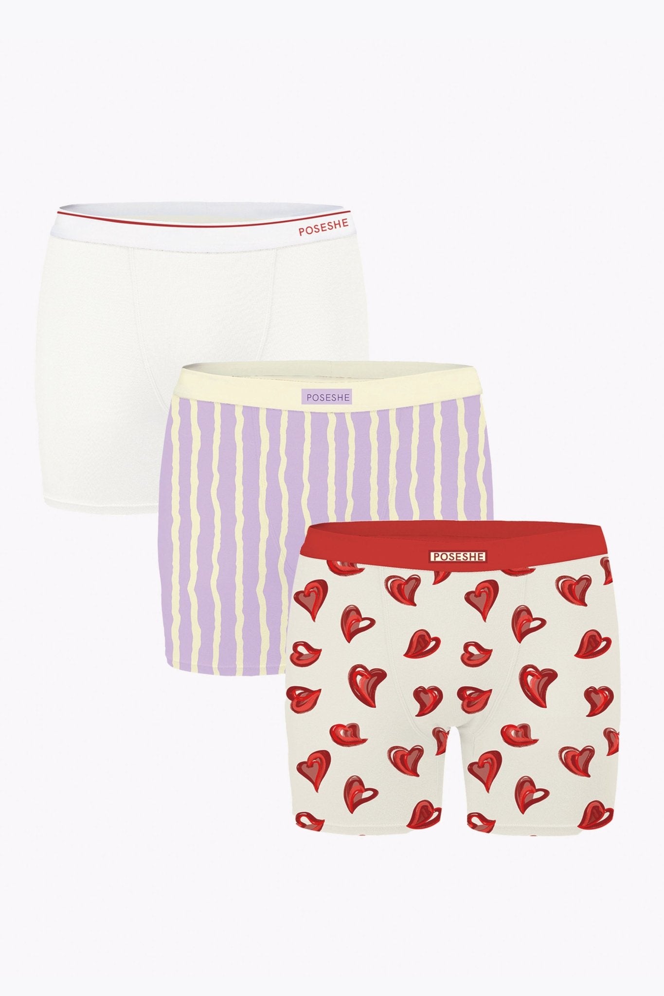 Body Liberator Boxer Brief, 6" Inseam, 3-Pack - POSESHE