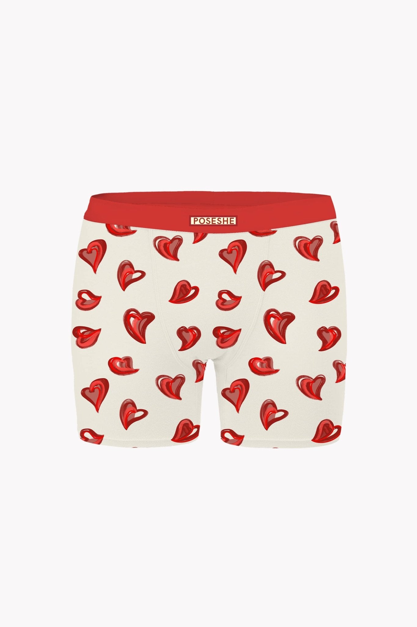 POSESHE Women's Boxer Underwear, Plus Size Boyshorts Panties 6/8 Inseam