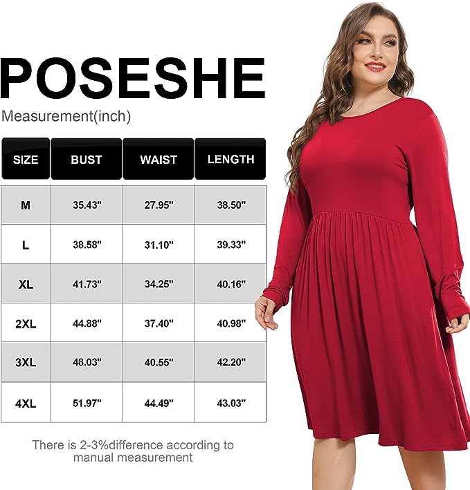 Loose Flowy Dress With Pockets - POSESHE