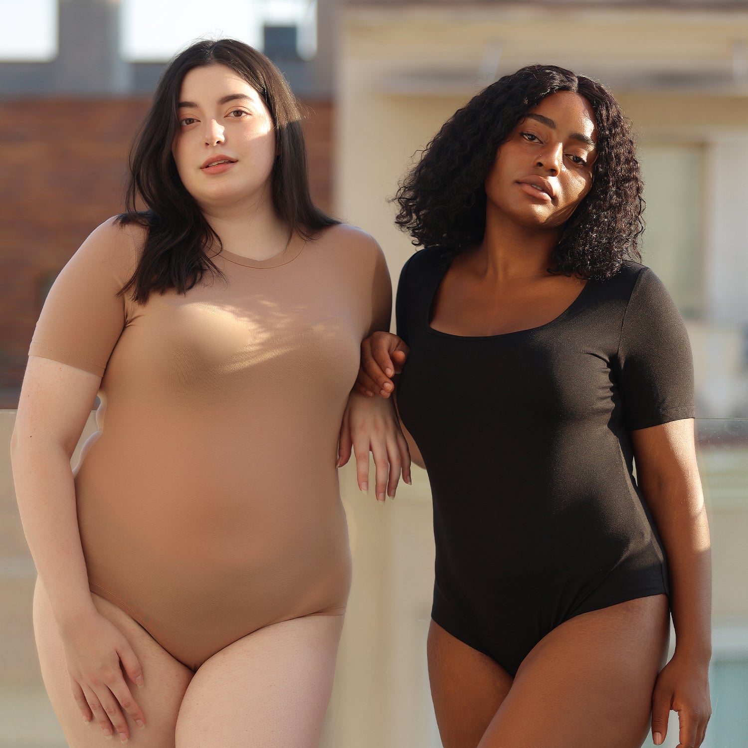 POSESHE Women's Plus Size Bodysuit Tank Top Sleeveless Square Neck Outfits  S-5xl