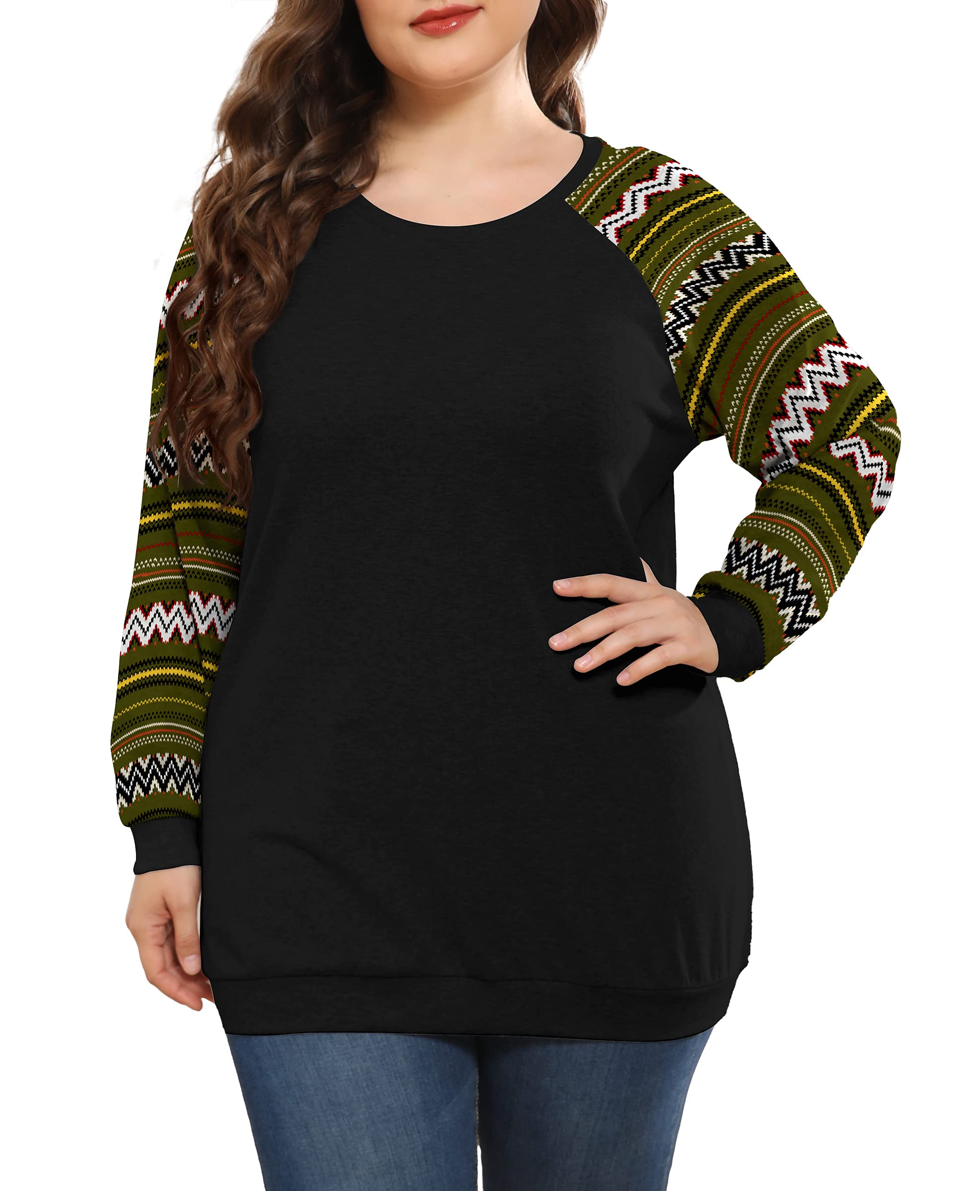 POSESHE Women's Plus Size Tunic Tops - POSESHE