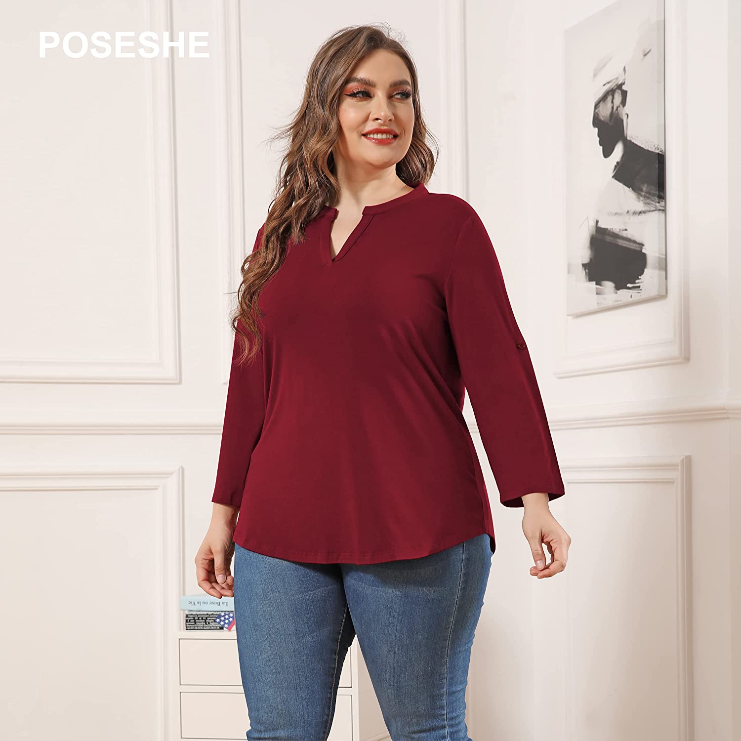 Women's Plus Size Tunic Tops