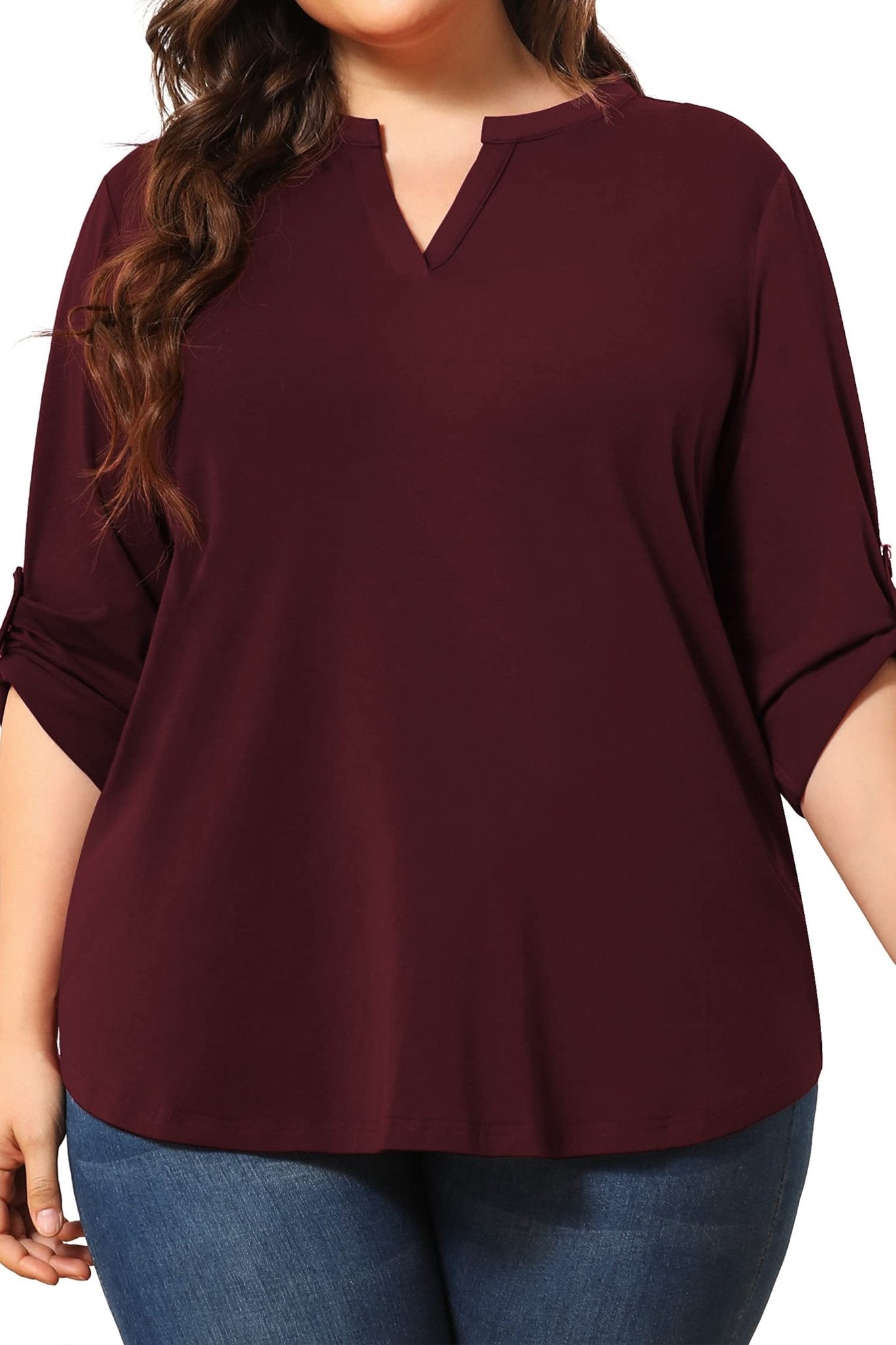 Women's Plus Size Tunic Tops - POSESHE