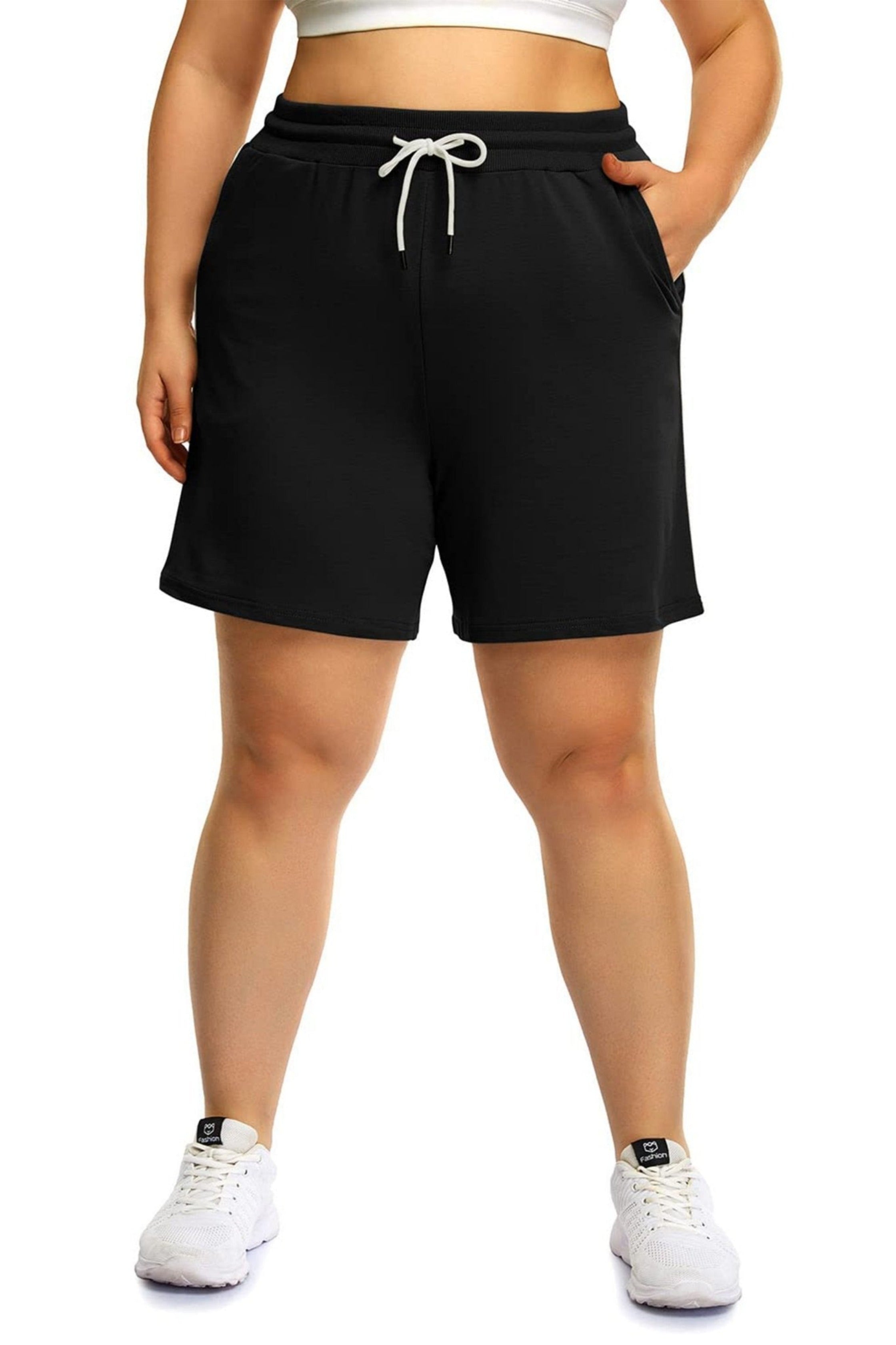 POSESHE Women's Plus Size Yoga Pant, Basic Leggings for Workout, S-5XL