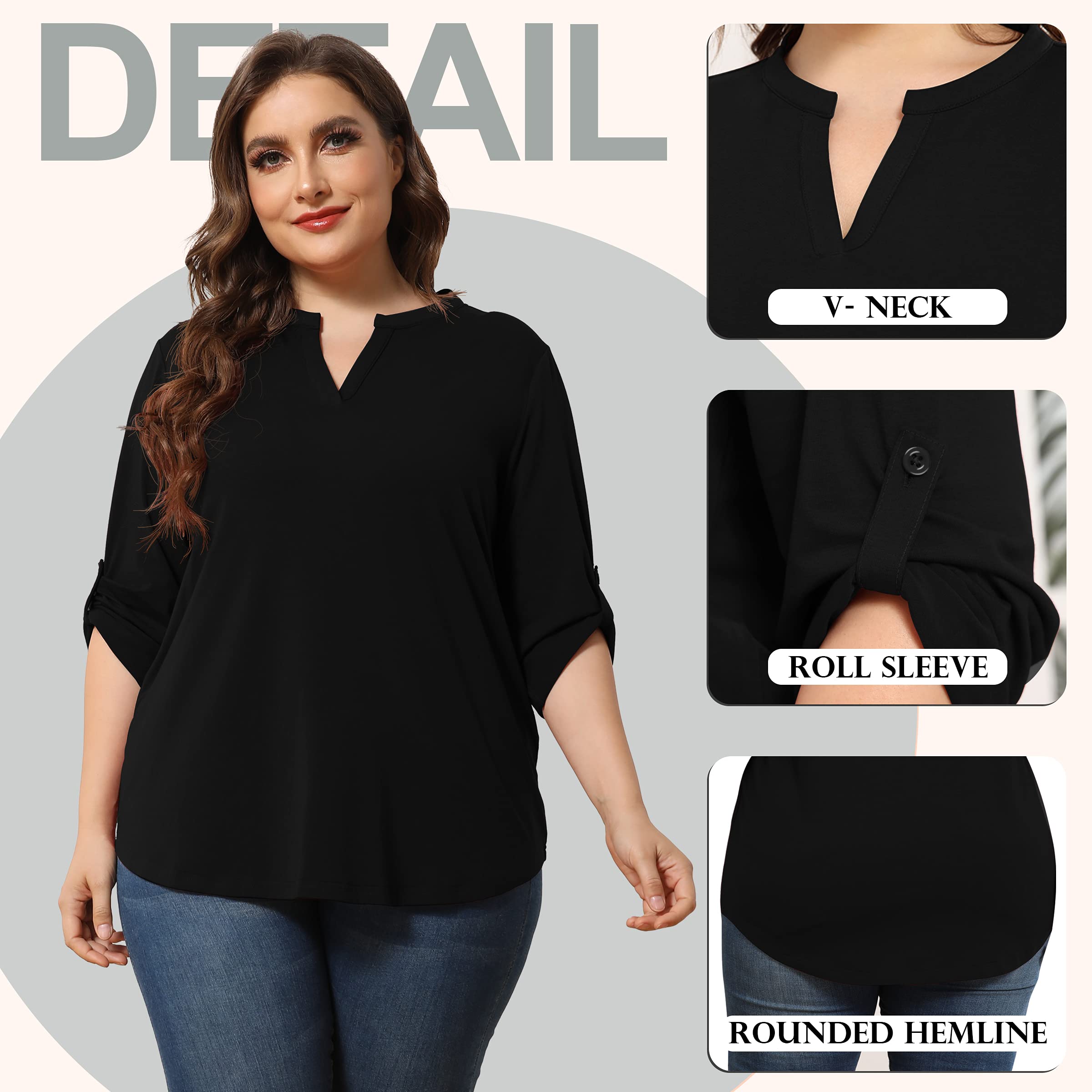 Women's Plus Size Tunic Tops