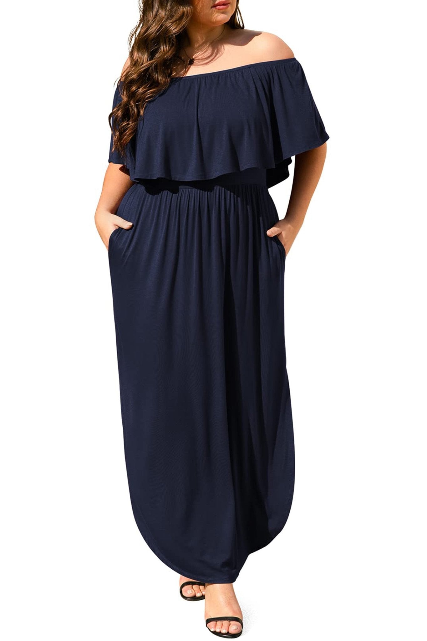 Side Slit Beach Maxi Dress - POSESHE