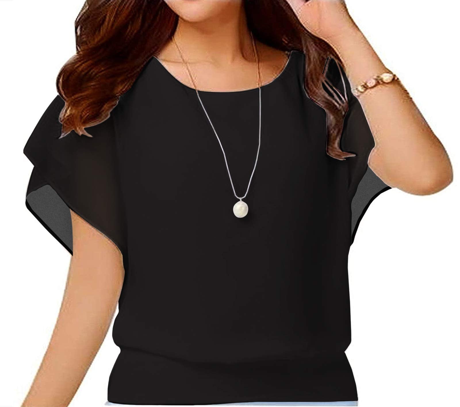 Casual Chiffon T-Shirt - POSESHE