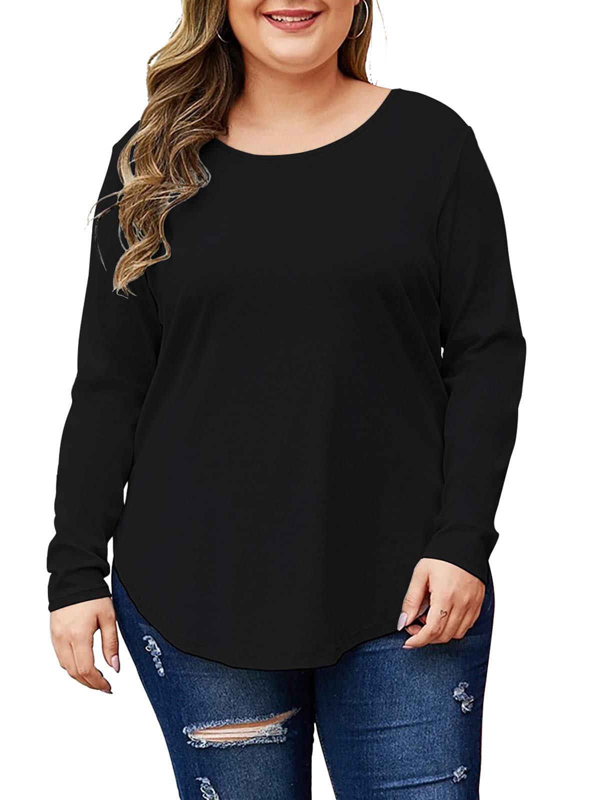 POSESHE Womens Plus Size Sh irts - POSESHE