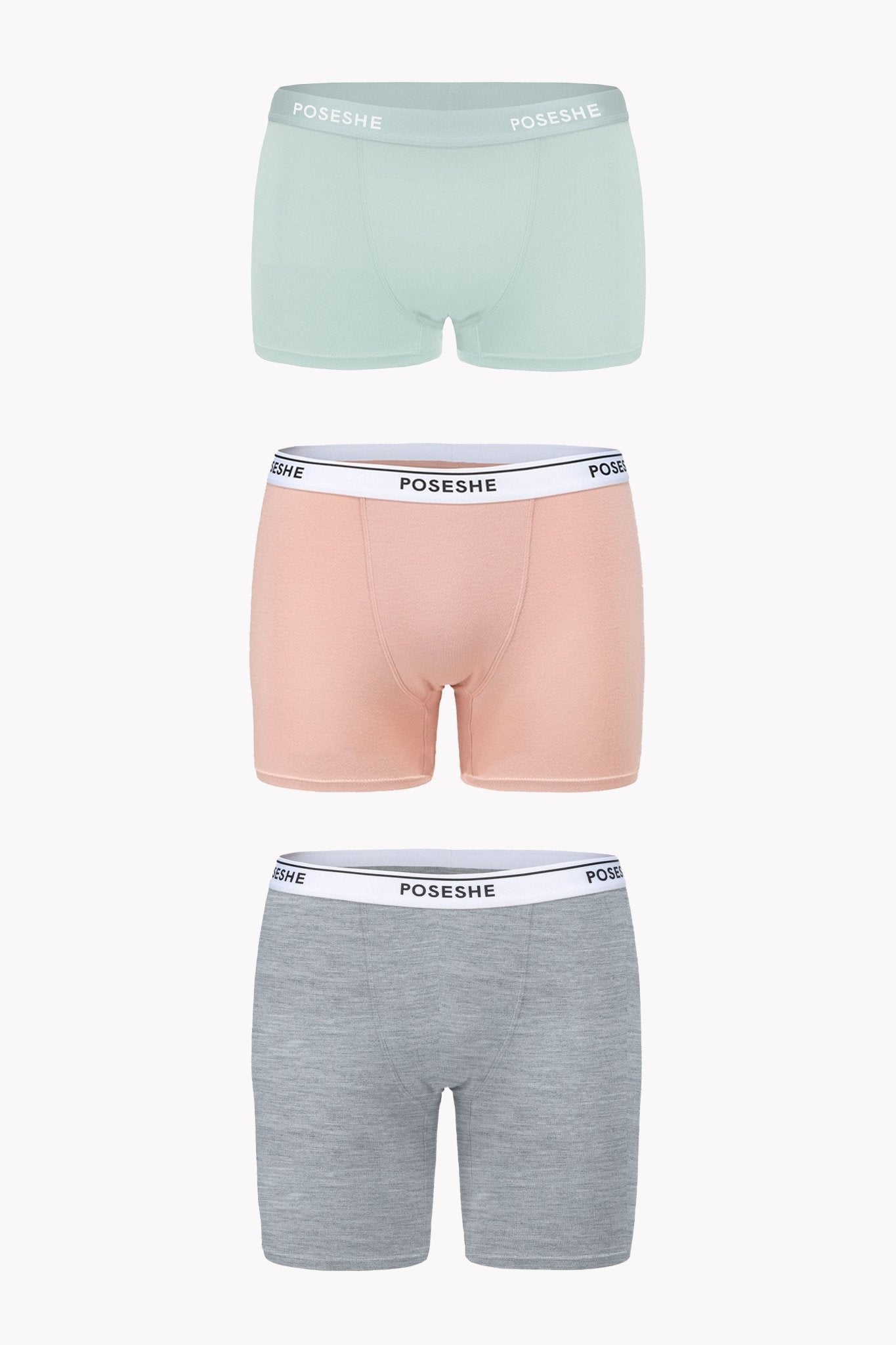 Body Liberator Boxer Brief, Mix" Inseam, 3-Pack - POSESHE