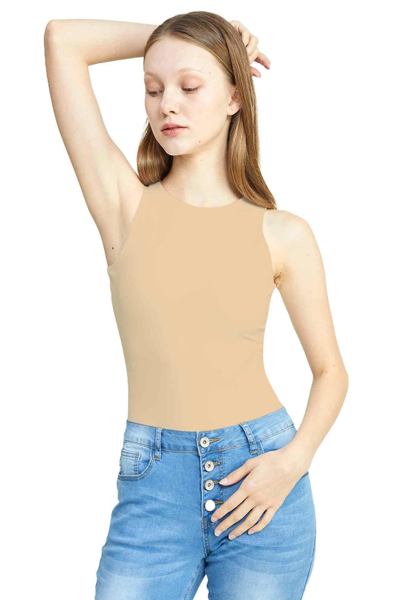 N.7 Sleeveless Tank Bodysuit - POSESHE