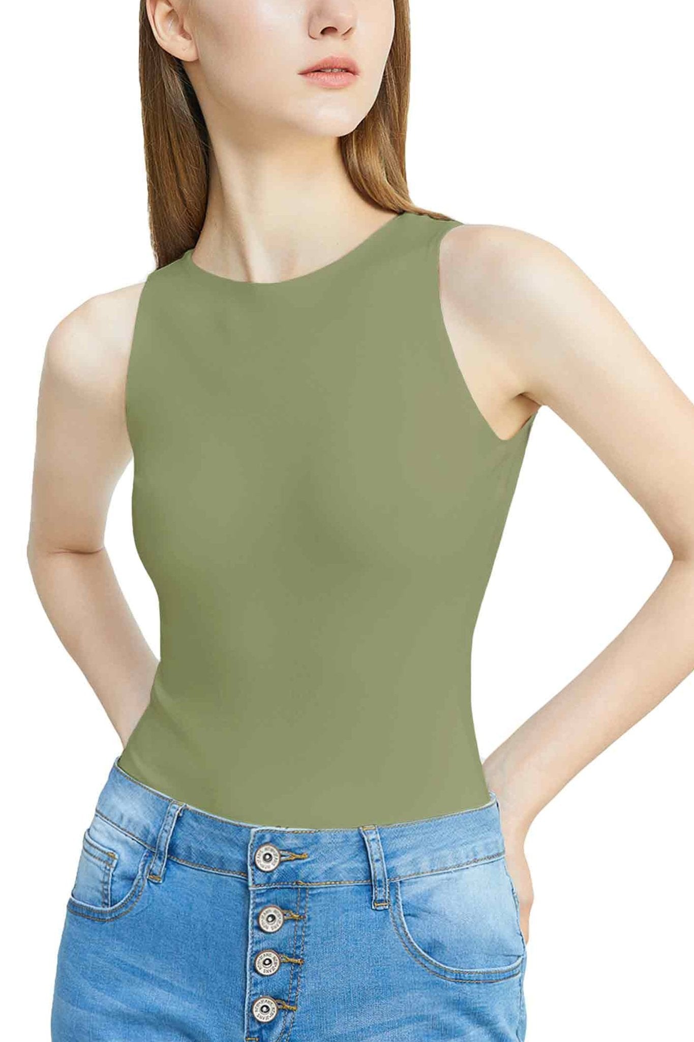 N.7 Sleeveless Tank Bodysuit - POSESHE