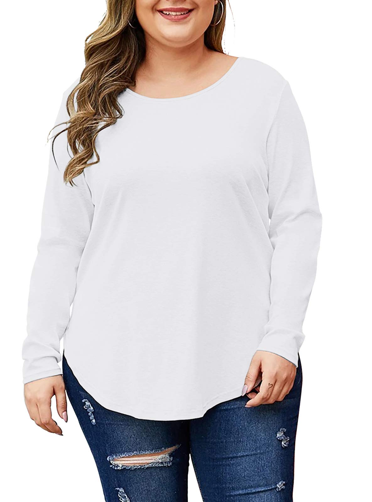 POSESHE Womens Plus Size Sh irts - POSESHE