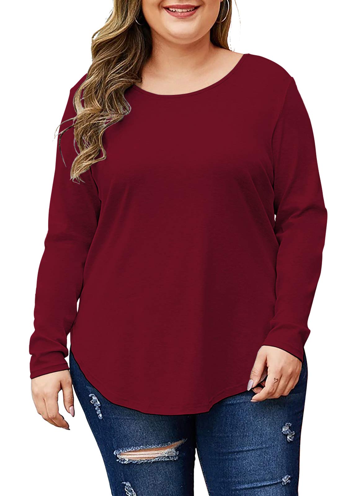 POSESHE Womens Plus Size Sh irts - POSESHE