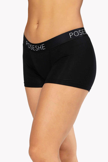 POSESHE Women's Boxer Underwear, Plus Size Boyshorts Panties 6/8  Inseam,2-Pack