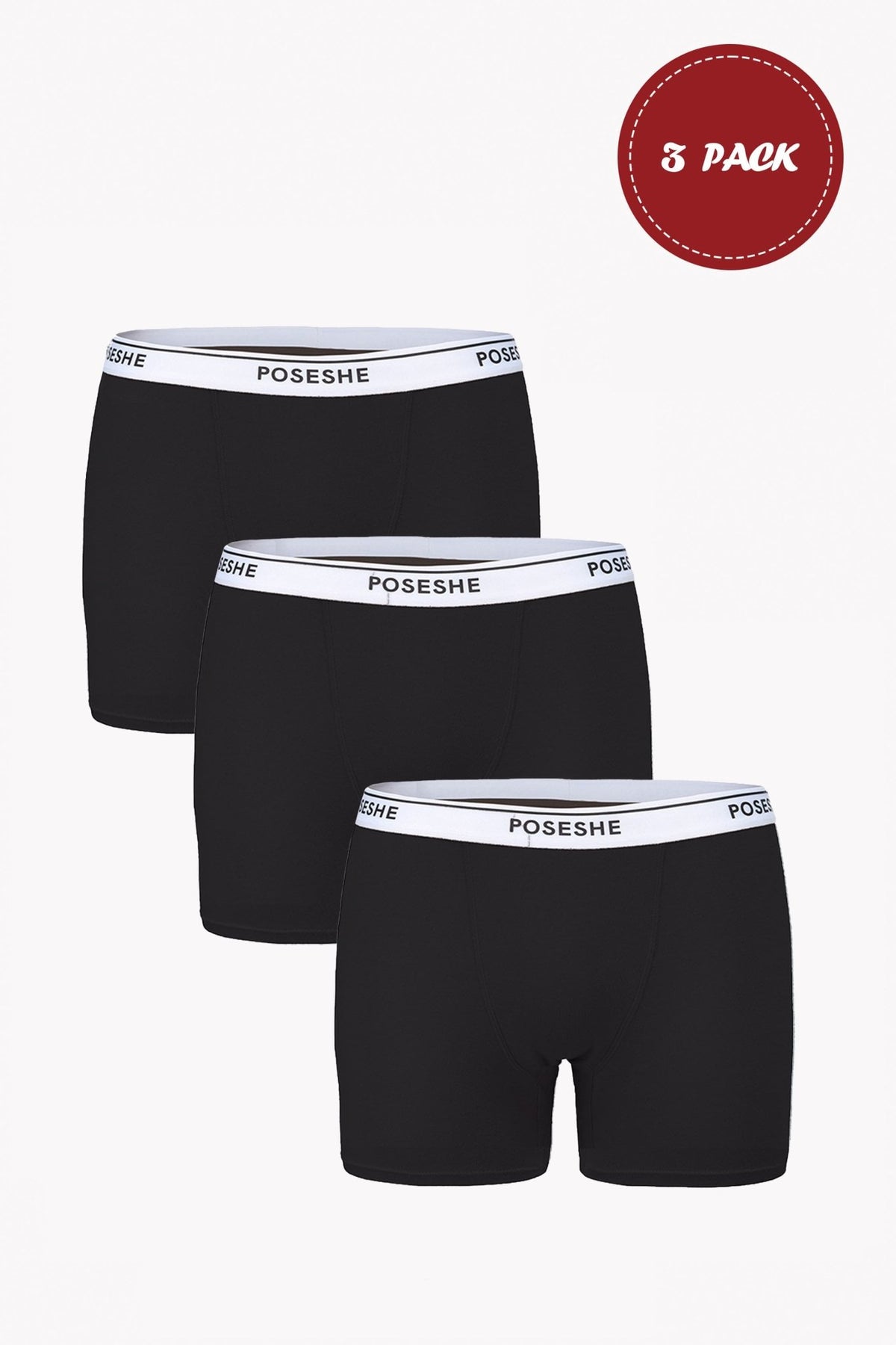 Body Liberator Boxer Brief, 6" Inseam, 3-Pack - POSESHE