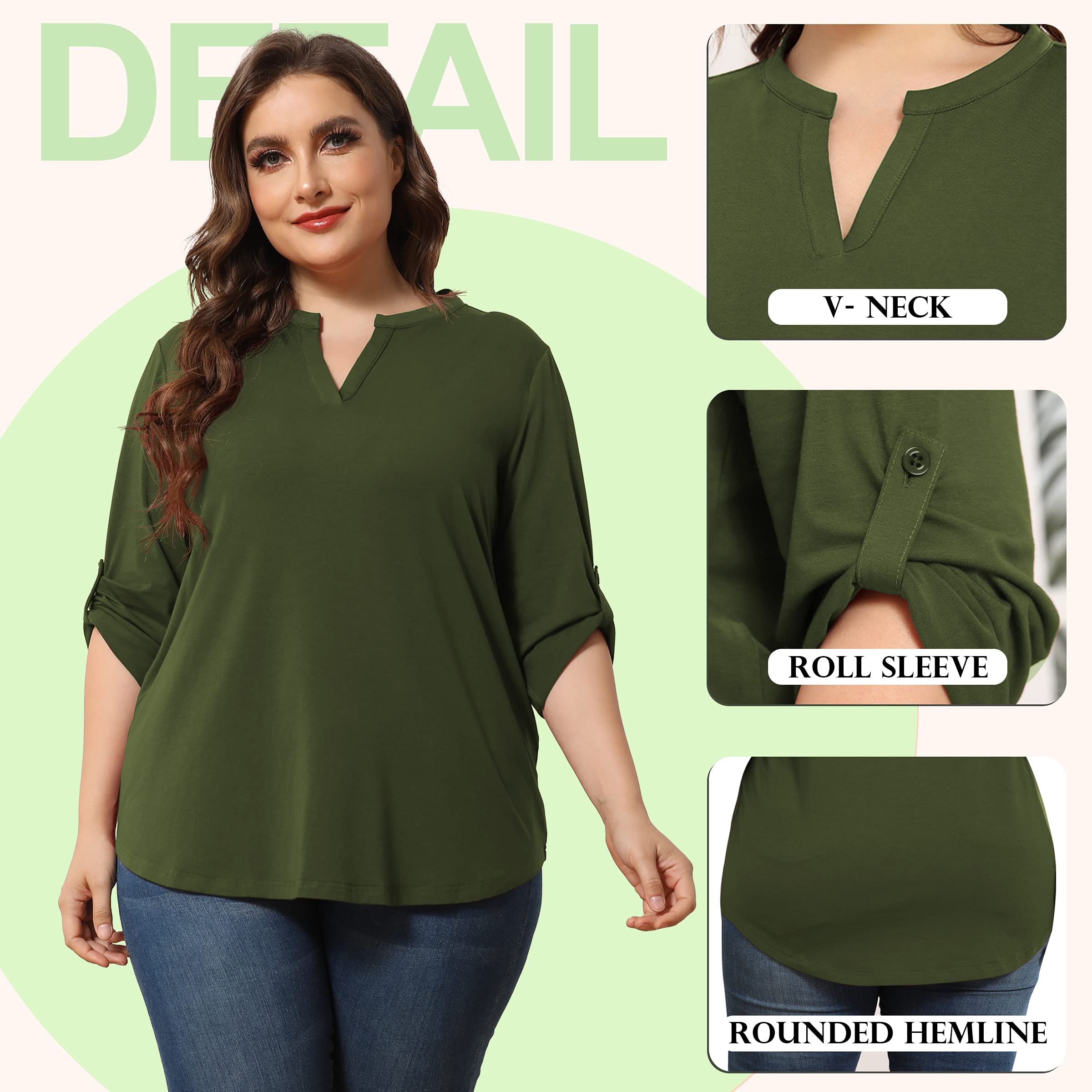 Women's Plus Size Tunic Tops