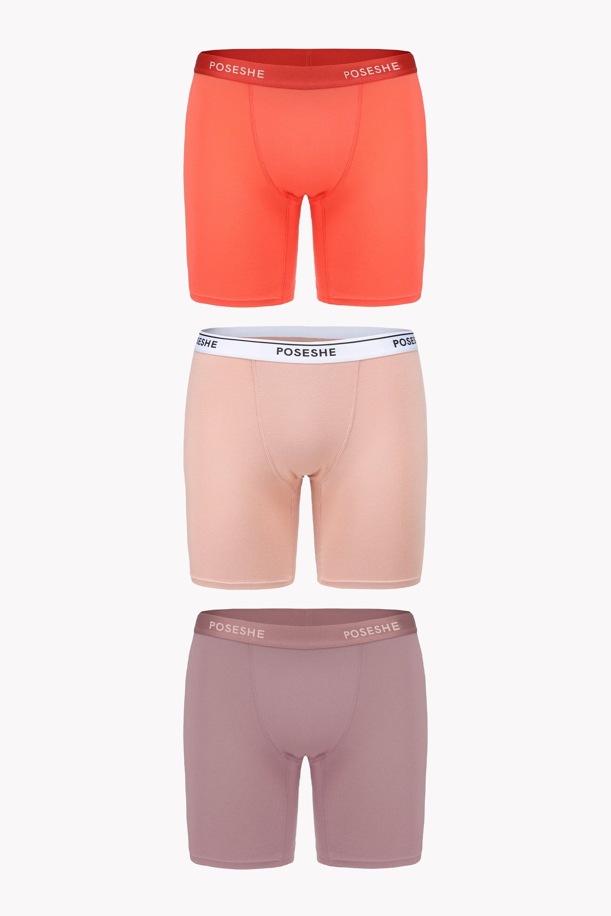 POSESHE Body Liberator Boxer, 8" Inseam, 3-Pack women's boxer briefs product image