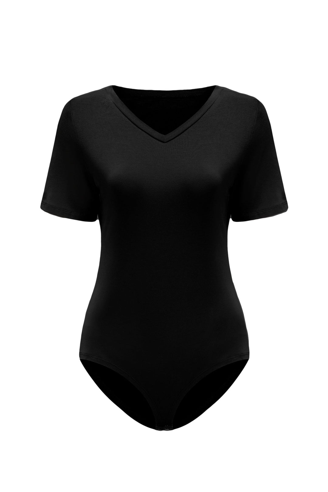 POSESHE Women's Plus Size Square Tank Bodysuit in Black, M-5X 