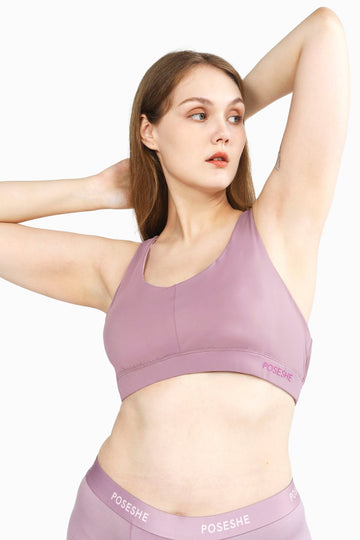 The POSESHE Plus Size No-Wire Sport Bra is connected to your practice and  to your body