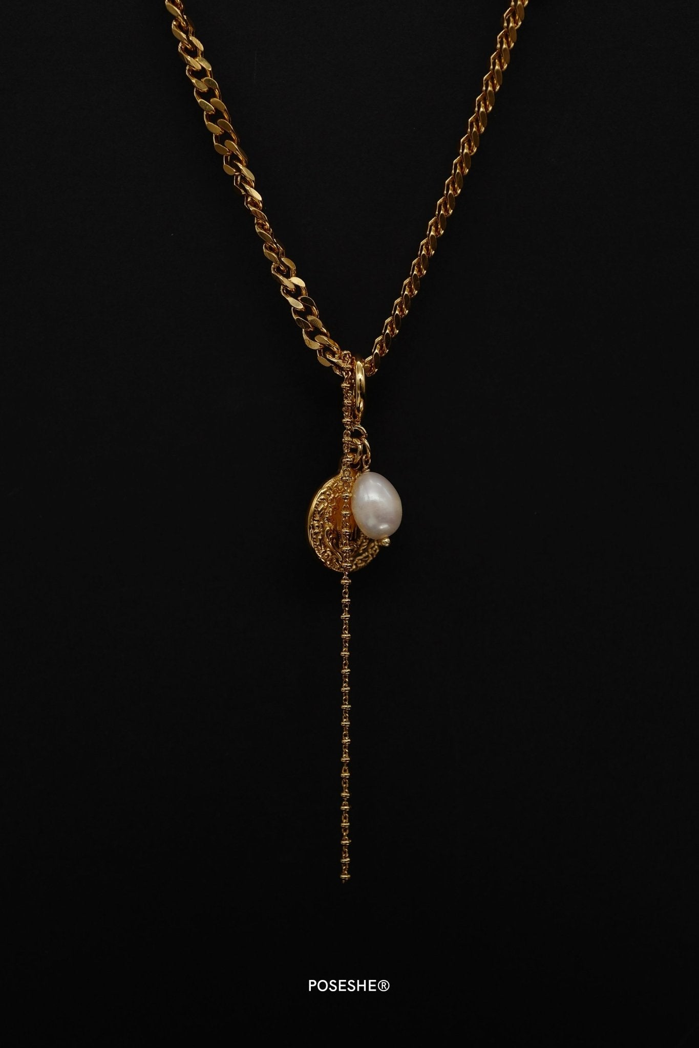 Wish Necklace, Natural Pearl Collection - POSESHE
