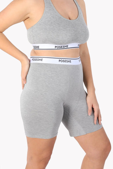 POSESHE High-Waisted Women Boxer Underwear (Period Friendly) 3 Pack